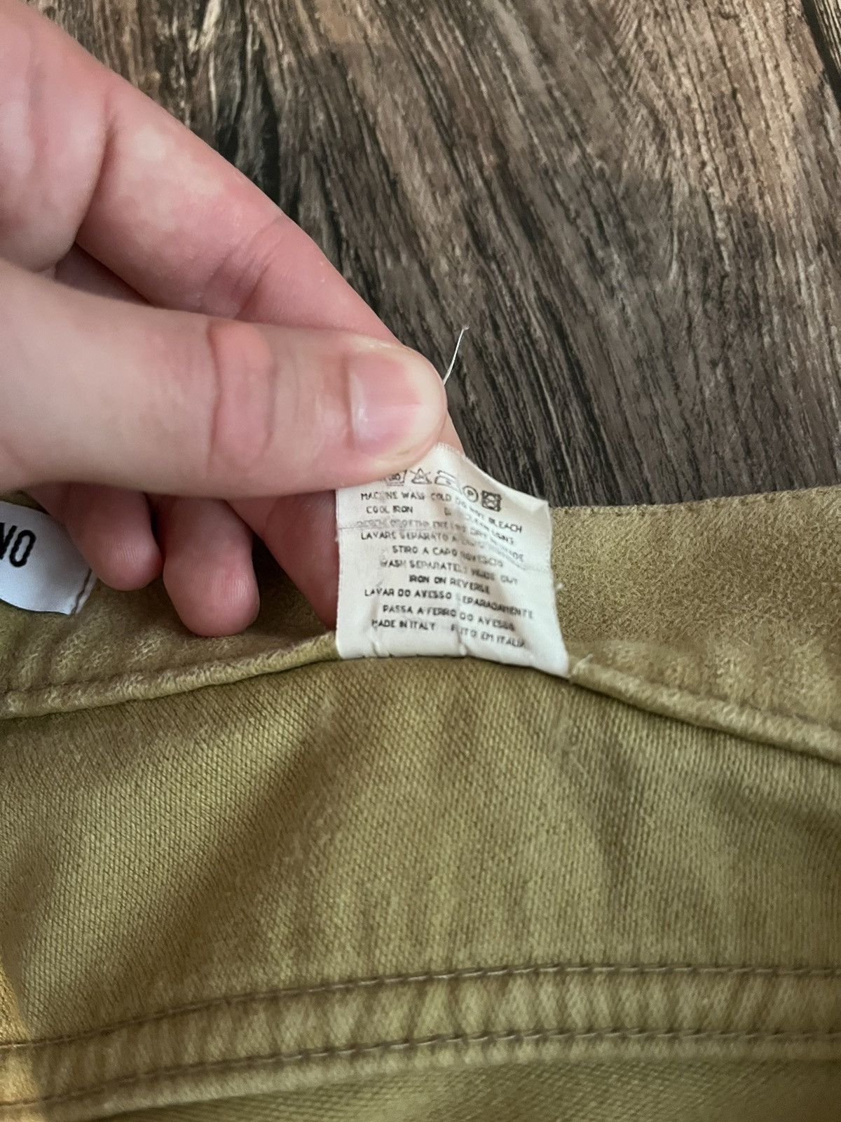 Moschino Vintage 90s Moschino Peace Logo Velour Jeans Made in Italy Size US 34 / EU 50 - 7 Thumbnail