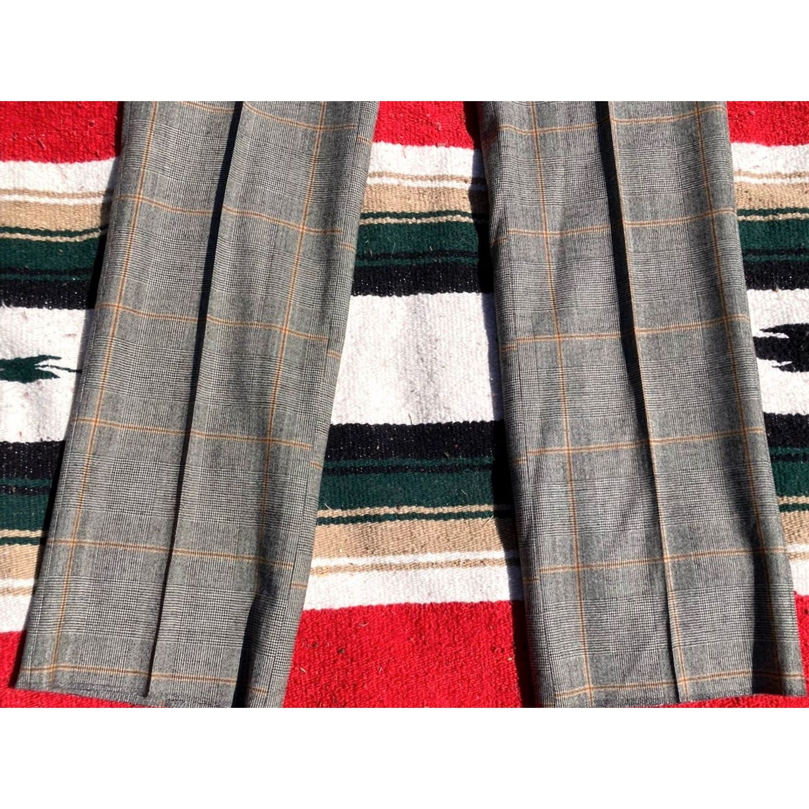 Peter Millar NWT Peter Millar Dress Pants Mens 32 Wool Cashmere Plaid Unhemmed Made In Italy Pants Brown Straight Front Mens Regular Size US 32 / EU 48 - 3 Thumbnail