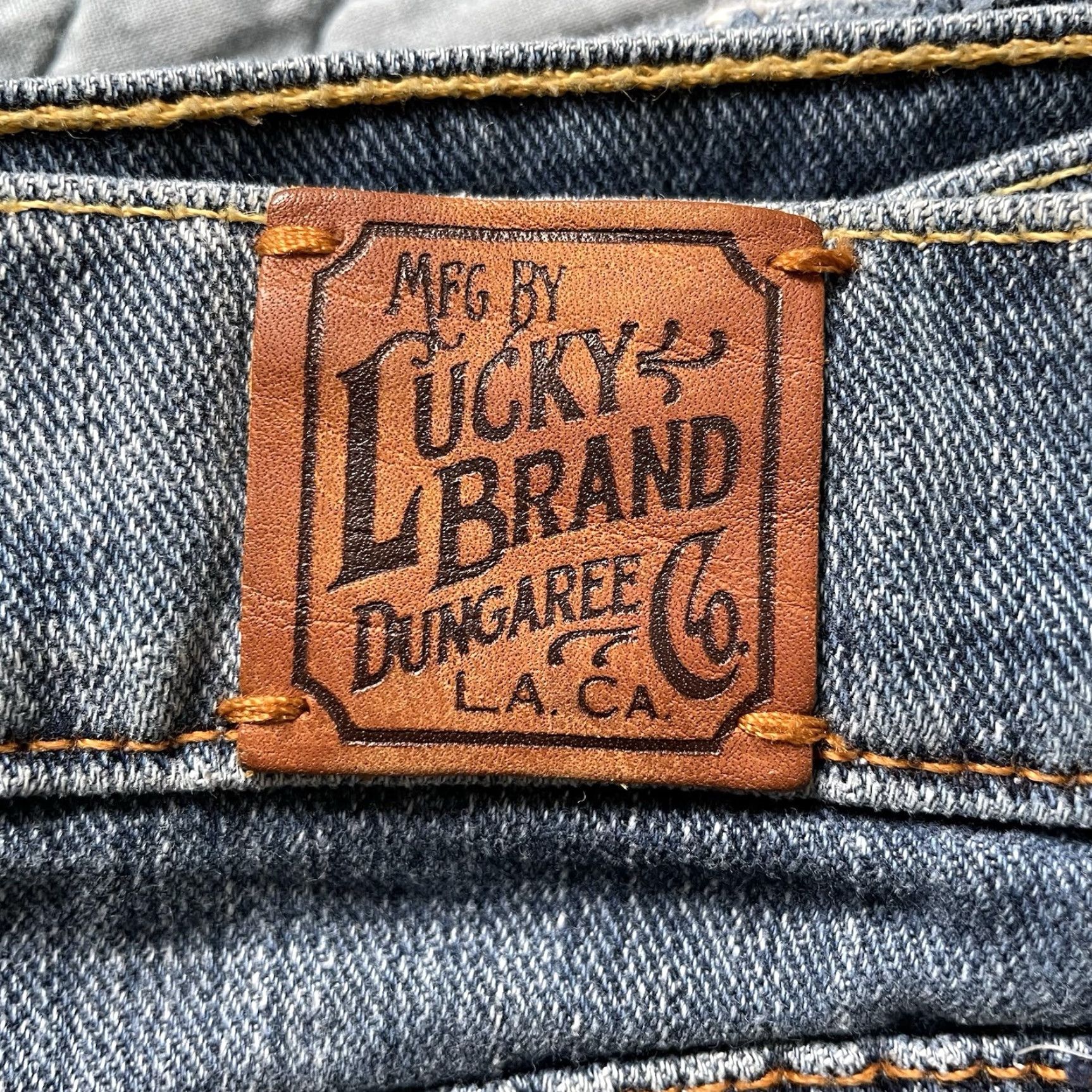 Lucky Brand Lucky Brand Blue Jeans Womens 12/31 Denim Straight Mid Rise 5-Pocket Classic Preppy 90s USA Mens? Size 34" / US 12 / IT 48 - 4 Thumbnail