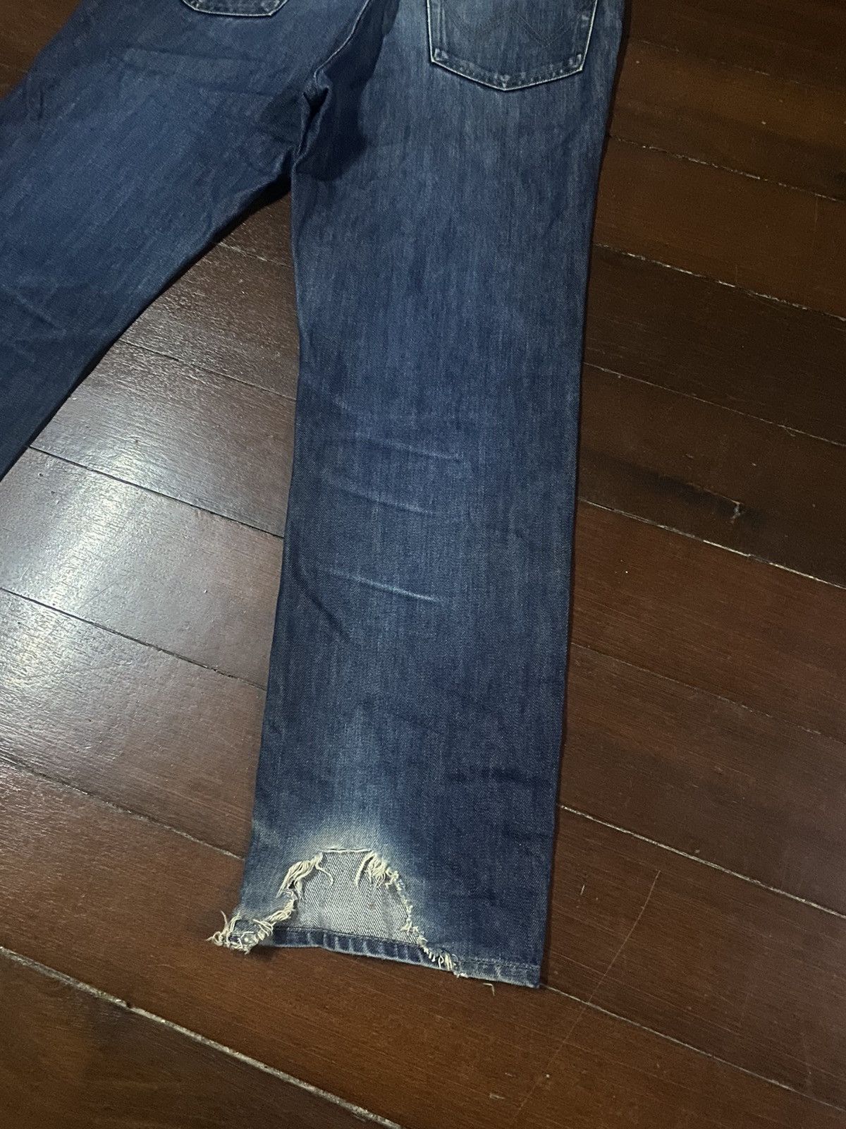 Edwin × Japanese Brand FIRE 🔥 VINTAGE EDWIN 404 distressed Size US 33 - 9 Thumbnail