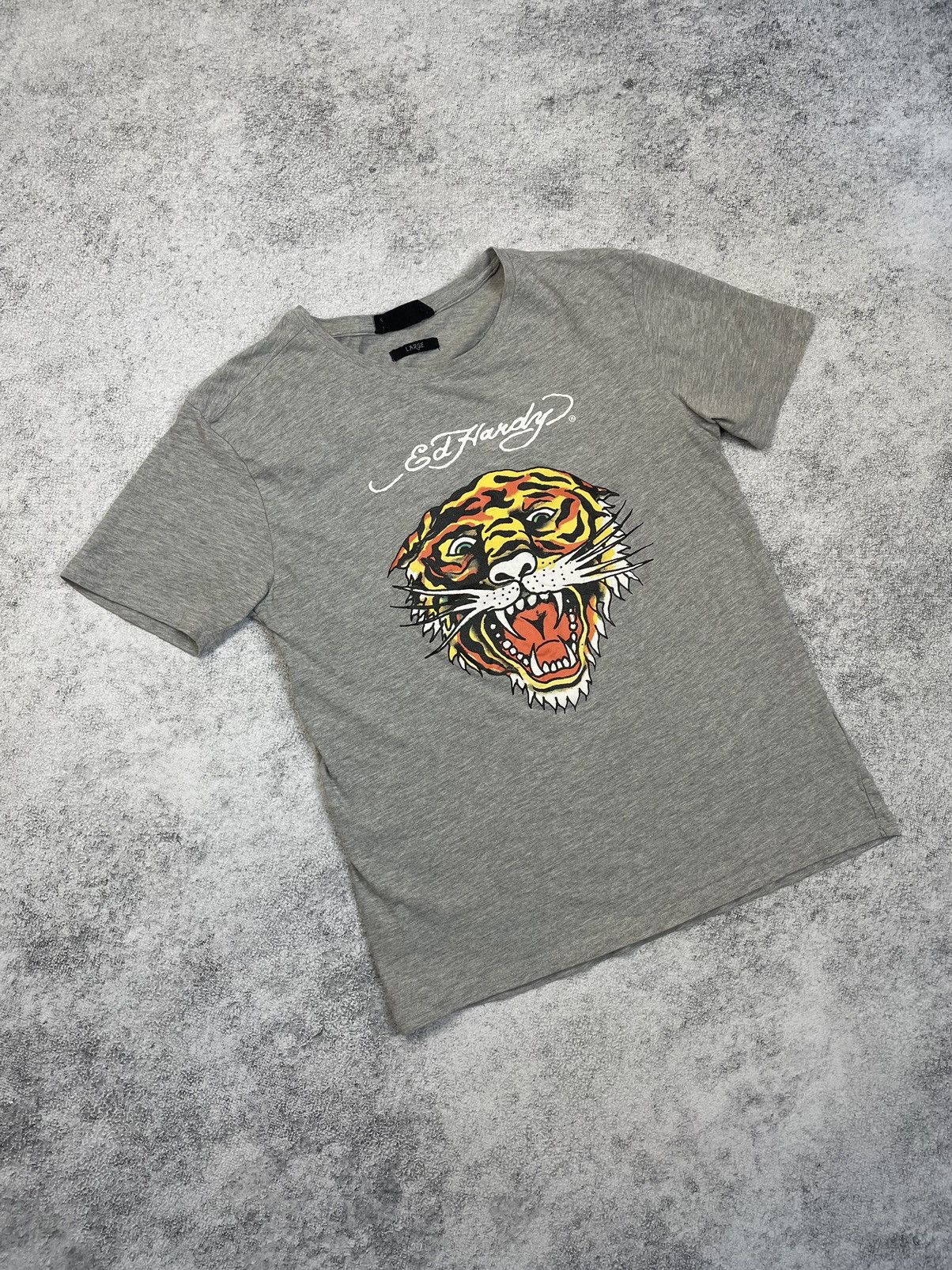 Ed Hardy Vintage ED HARDY tiger y2k T-shirt Big Logo Rare Streetwear Size US M / EU 48-50 / 2 - 2 Thumbnail