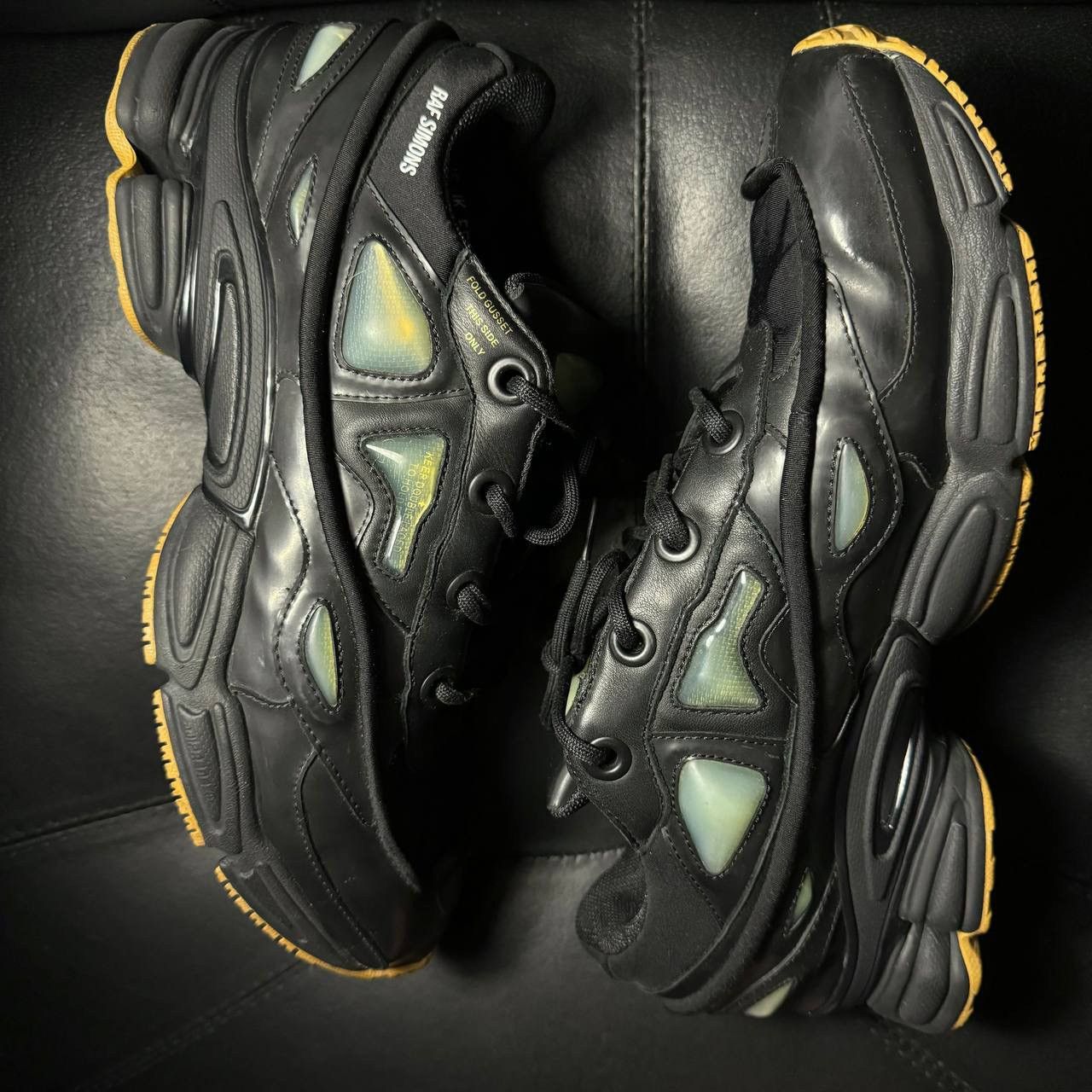 Adidas × Raf Simons sneakers Adidas Raf Simons Ozweego Bunny Black Size US 11 / EU 44 - 4 Thumbnail