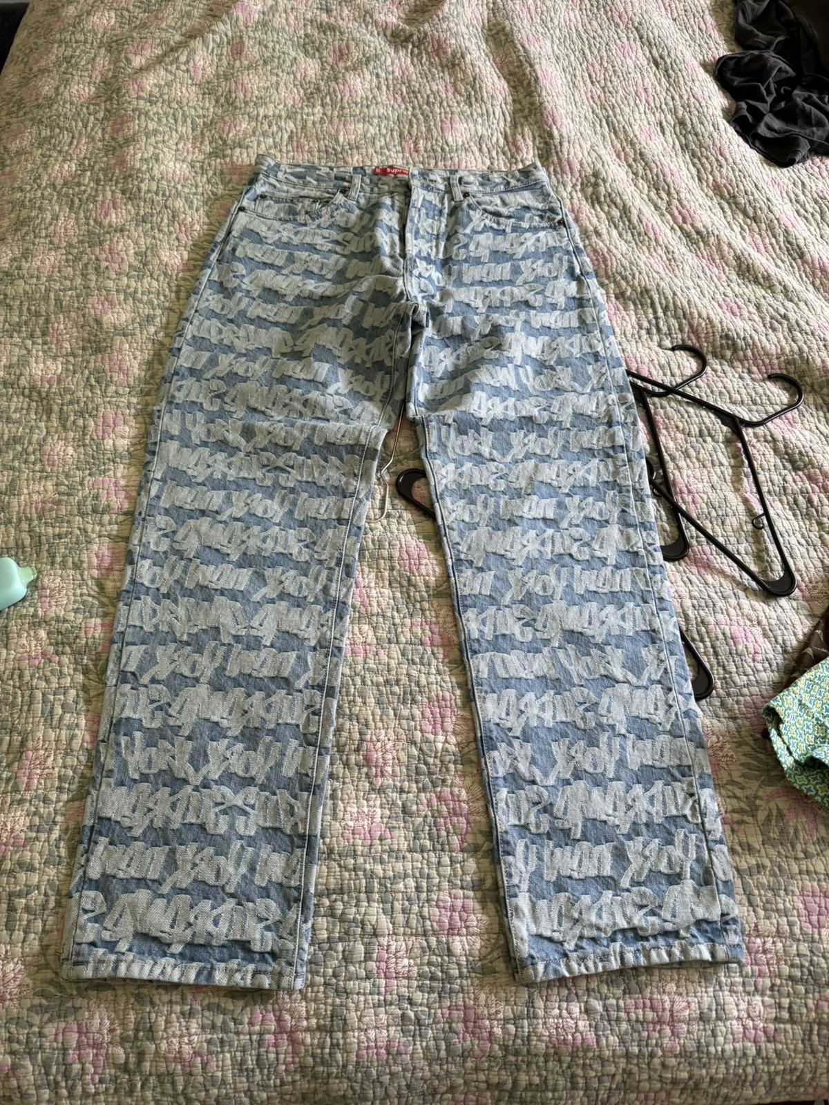 Supreme Supreme Fat Tip Jacquard Regular Jean Size US 32 / EU 48 - 1 Thumbnail
