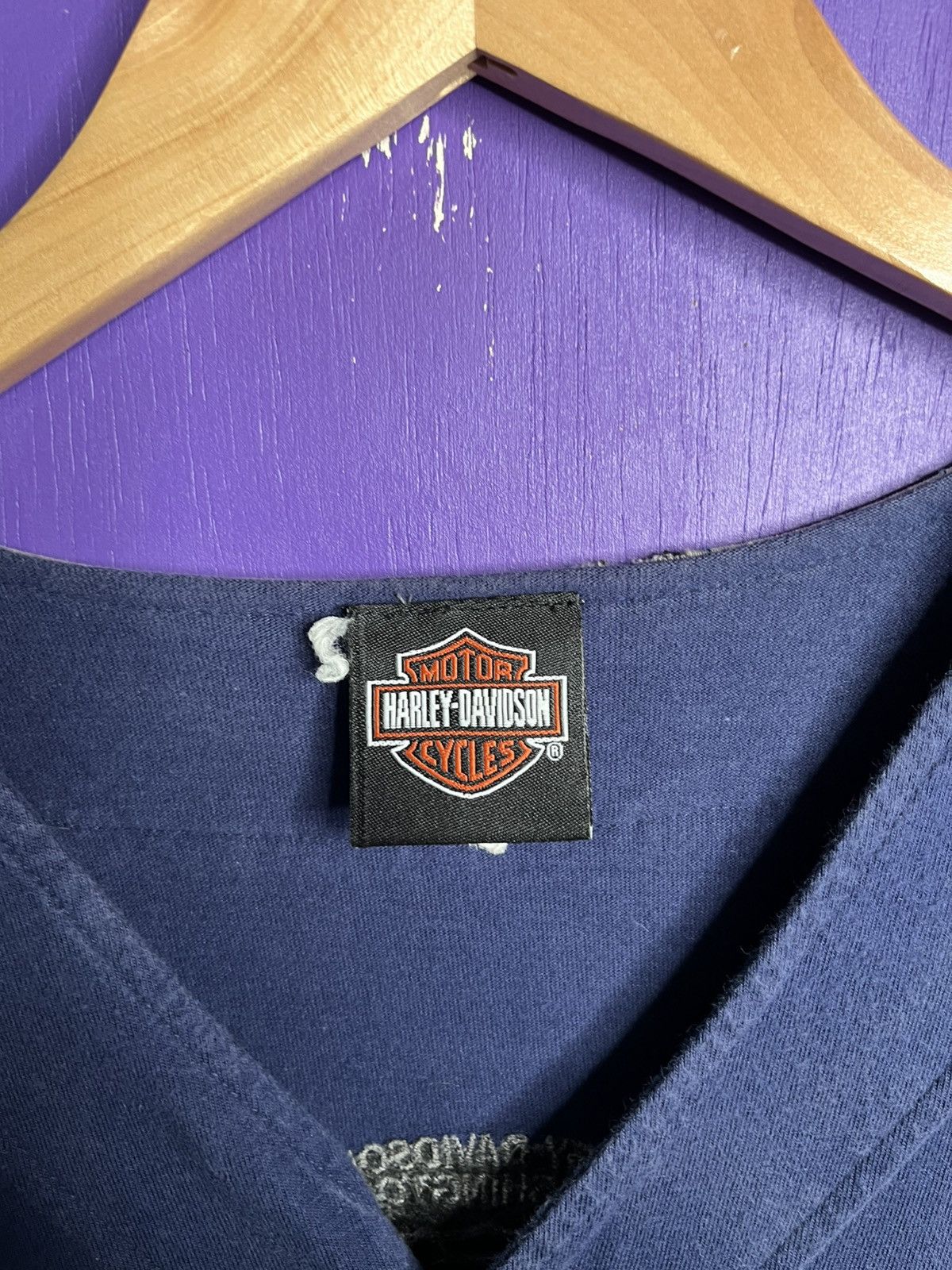 Harley Davidson × Vintage Vintage 90s Harley Davidson logo baseball jersey Size US XXL / EU 58 / 5 - 4 Thumbnail