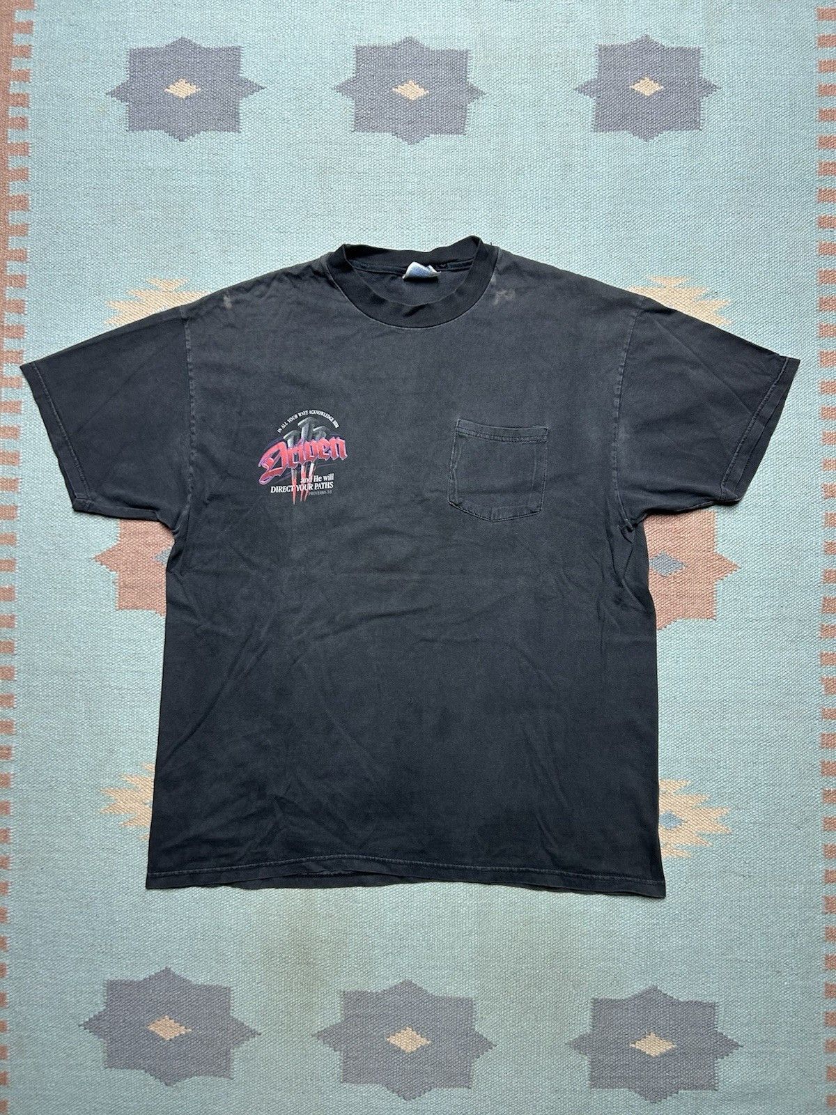 Vintage t shirt driven to follow the king Jesus tee trucker faded XL Size US XL / EU 56 / 4 - 4 Thumbnail