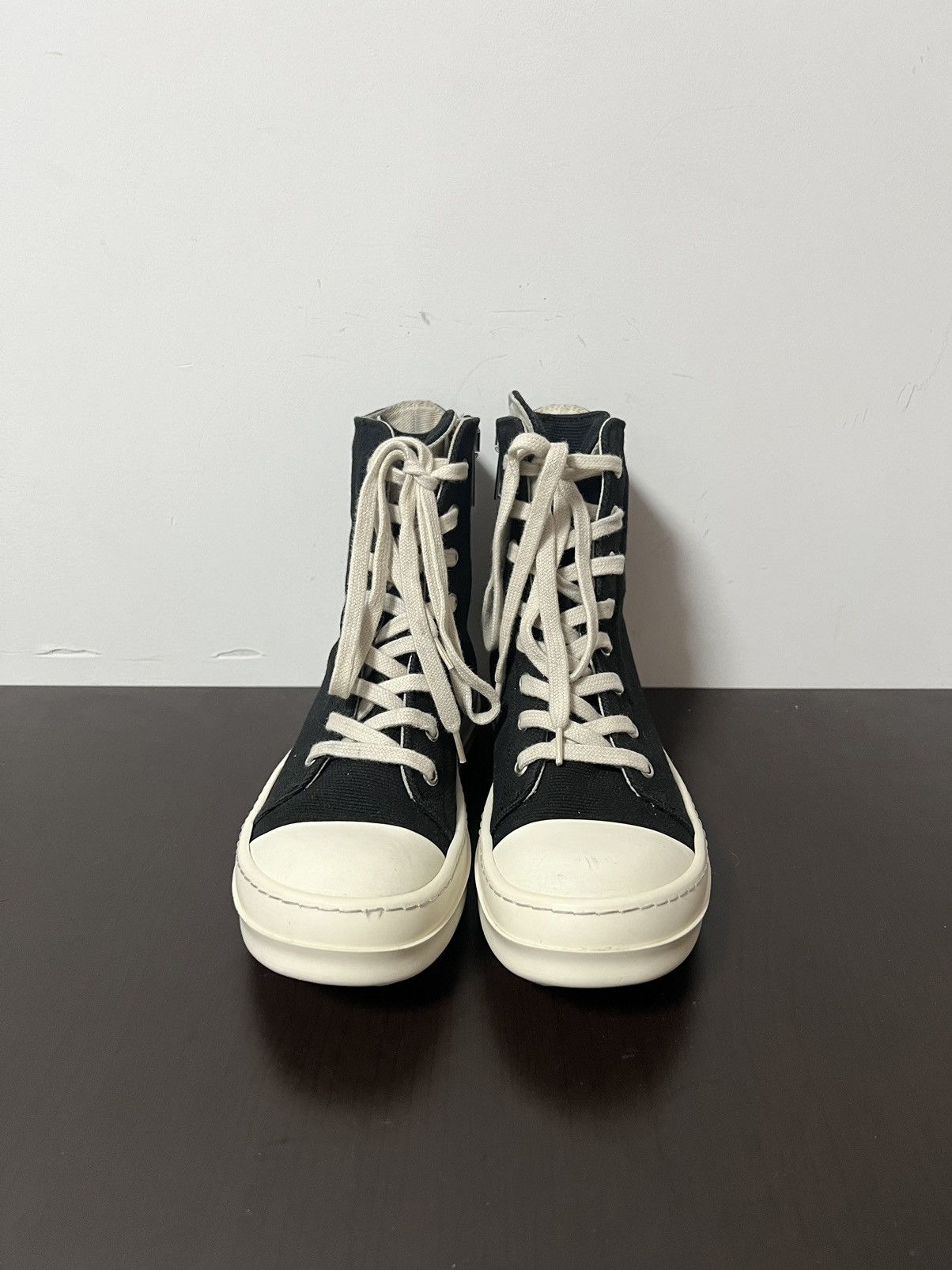 Rick Owens Drkshdw Rick owens drkshdw ramones high top sneakers sz36.5 Size US 6.5 / IT 36.5 - 3 Thumbnail