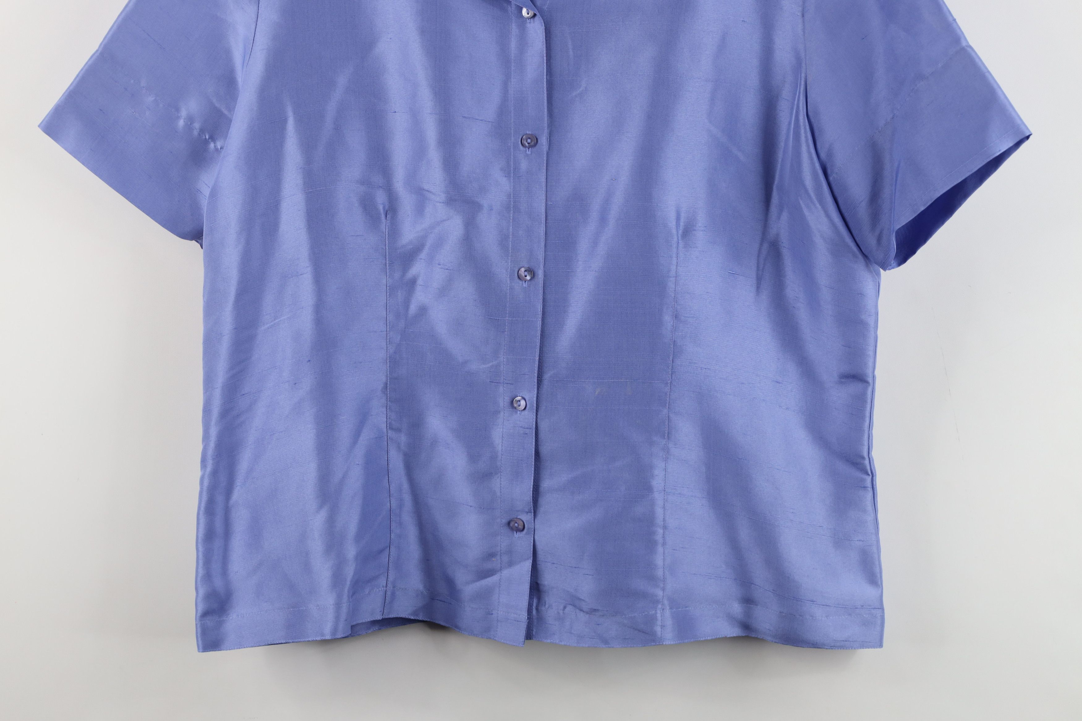 Vintage Vintage 90s Streetwear Short Sleeve Collared Button Shirt Size L / US 10 / IT 46 - 3 Thumbnail