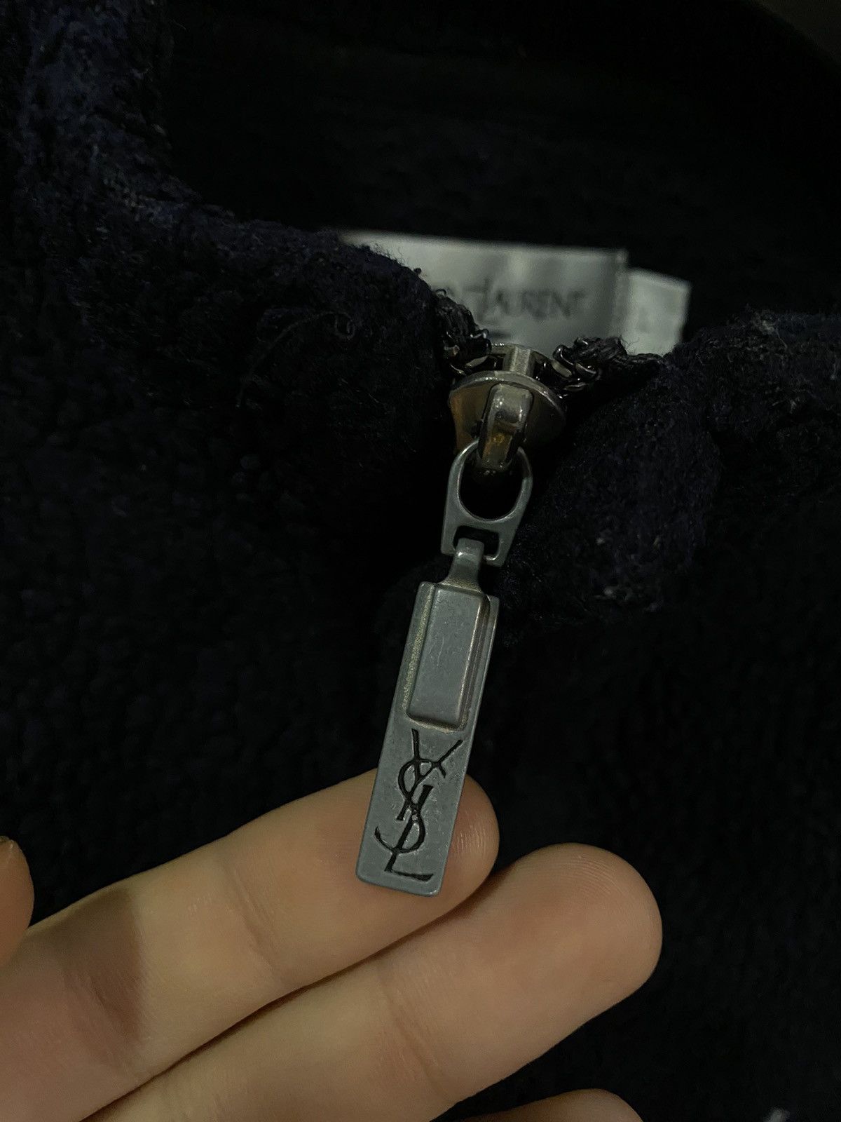 Vintage Heavy Fleece YSL Sweatshirt Thick YSL Sweater Size US L / EU 52-54 / 3 - 4 Thumbnail