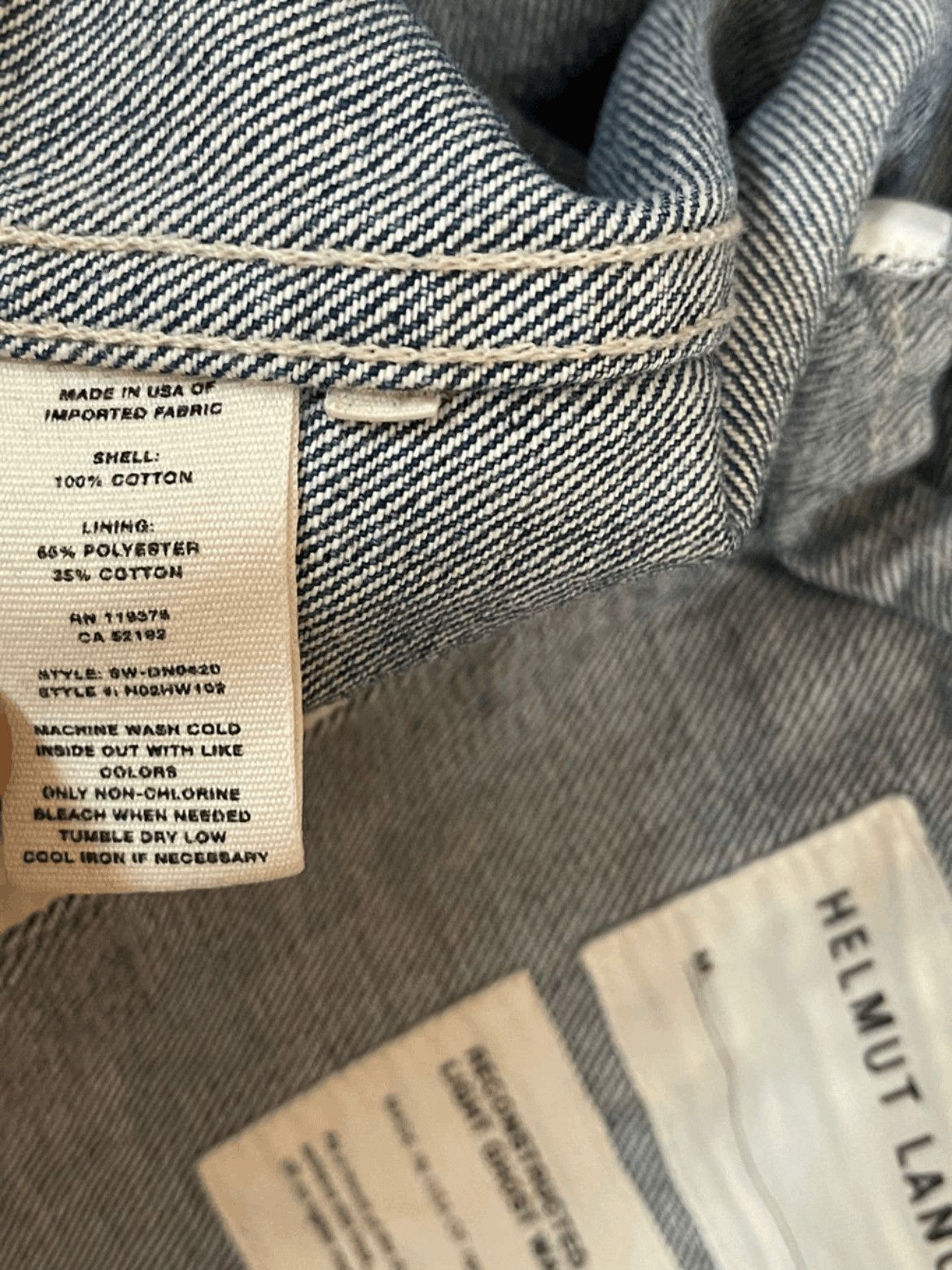 Helmut Lang Helmut Lang Distressed Denim Jacket Size US XS / EU 42 / 0 - 7 Thumbnail