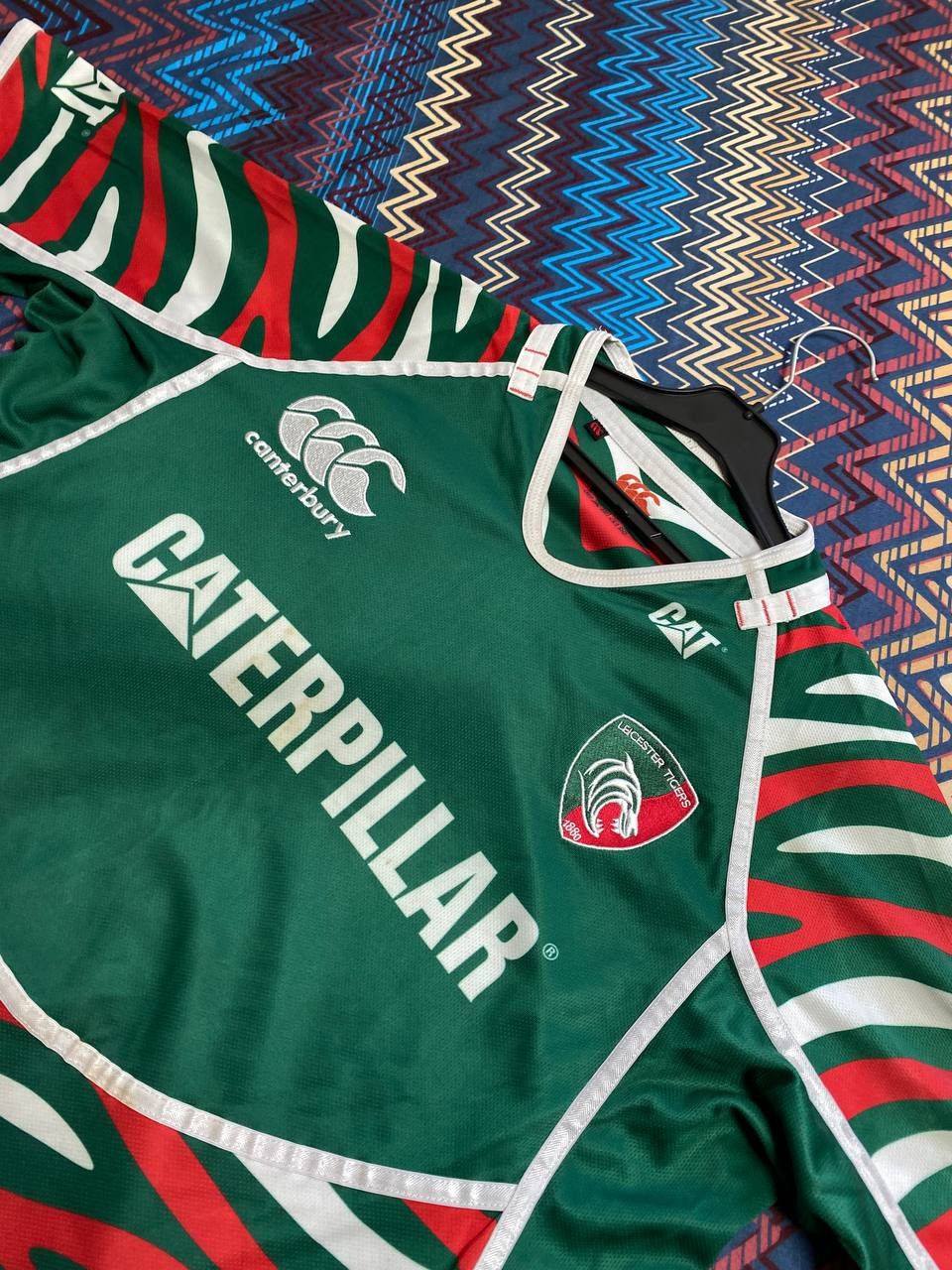 Canterbury of New Zealand Leicester Tigers Home Rugby Union Shirt Canterbury Size US XL / EU 56 / 4 - 5 Thumbnail