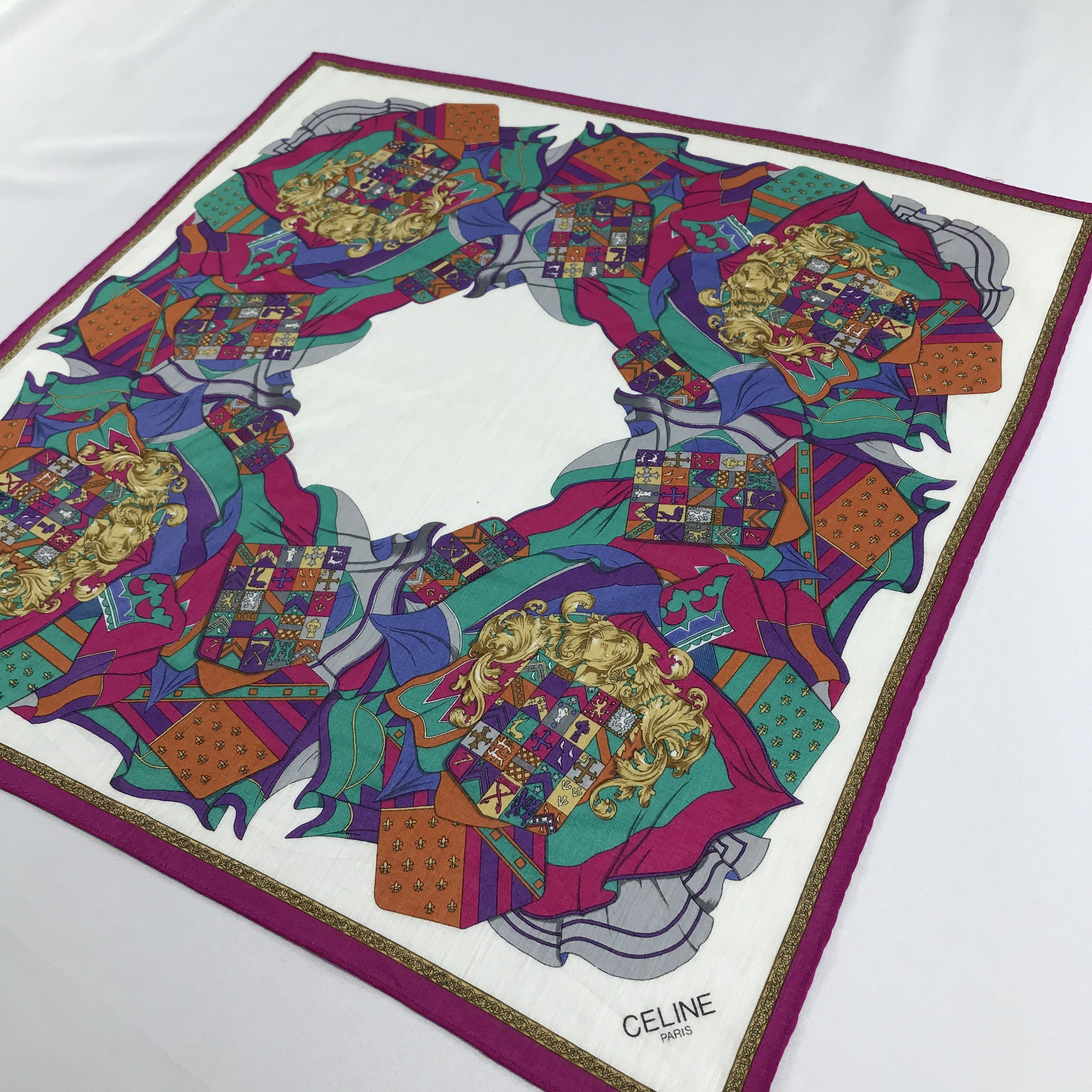 Celine Celine Handkerchief Neckerchief Bandana H788 Size ONE SIZE - 4 Thumbnail