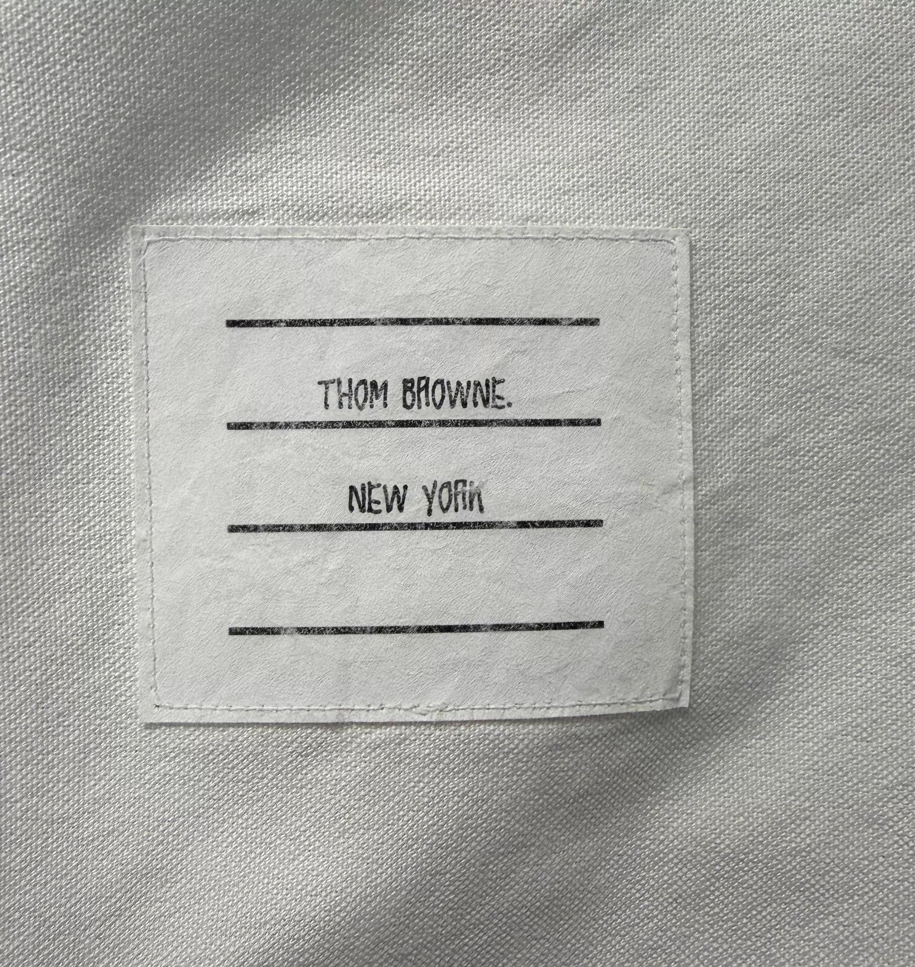 Thom Browne THOM BROWNE Classic 3Color Placket White Oxford Shirt Size 3 Size US L / EU 52-54 / 3 - 4 Thumbnail