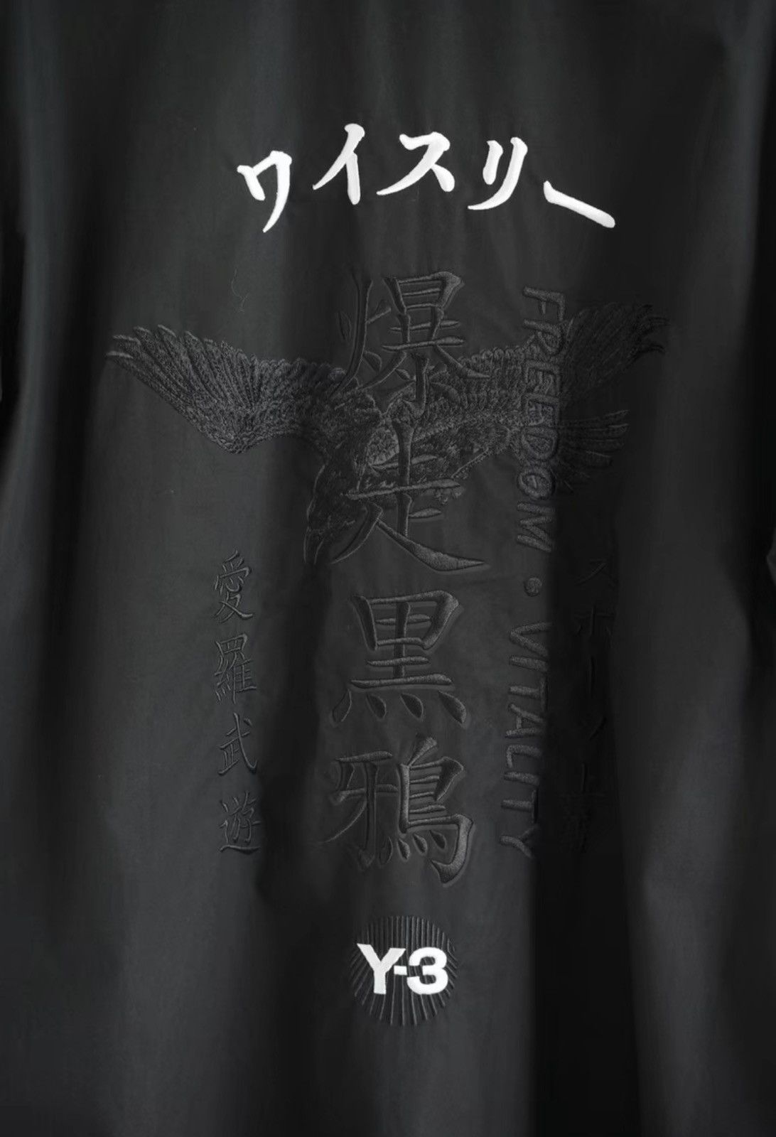 Yohji Yamamoto Yohji Yamamoto 23SS Mad Black Raven Zip-up Shirt Size US S / EU 44-46 / 1 - 3 Thumbnail