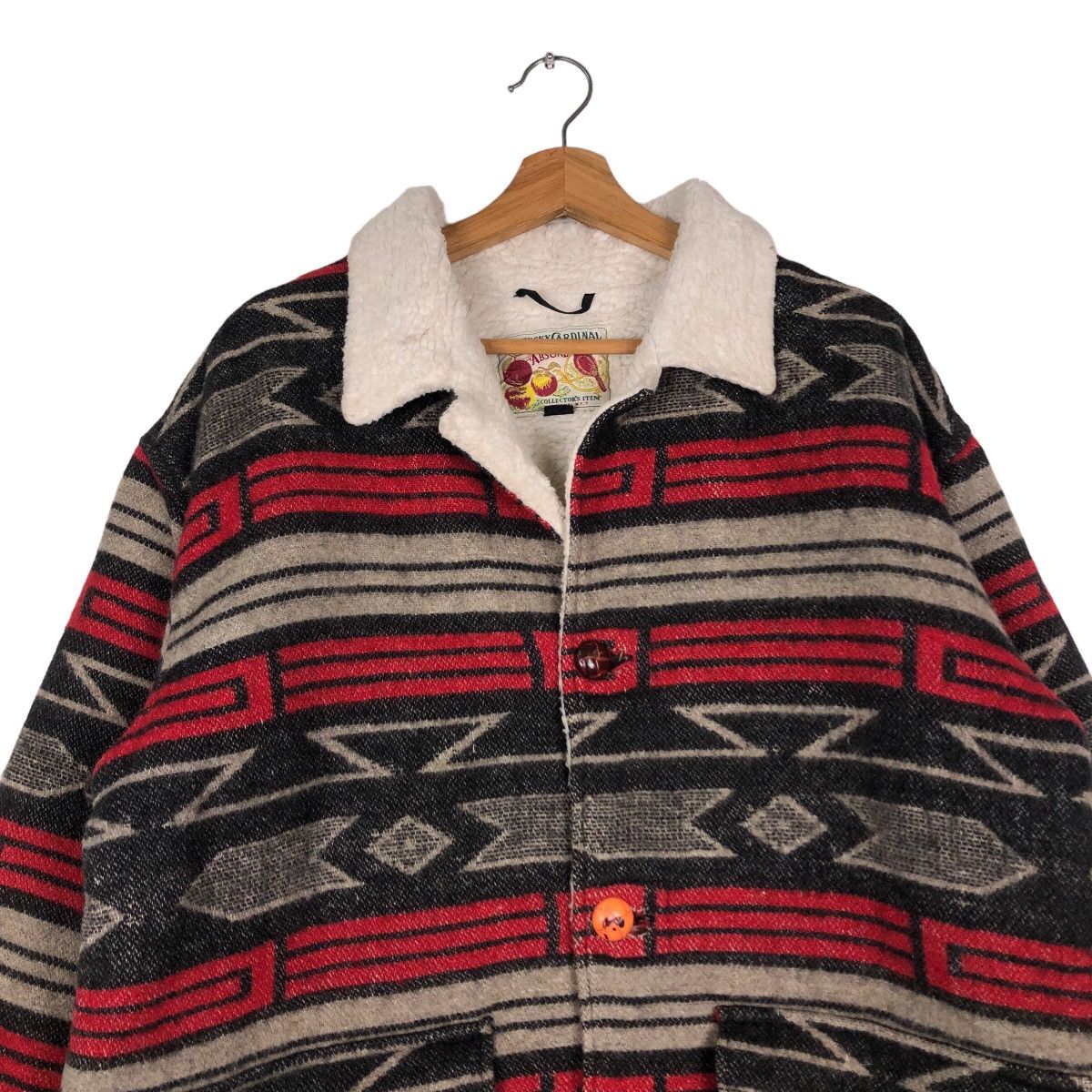 Toyo Enterprises 🔥Vintage Wool Jacket Navajo Native Design Kentucky Cardinal Size US M / EU 48-50 / 2 - 3 Thumbnail