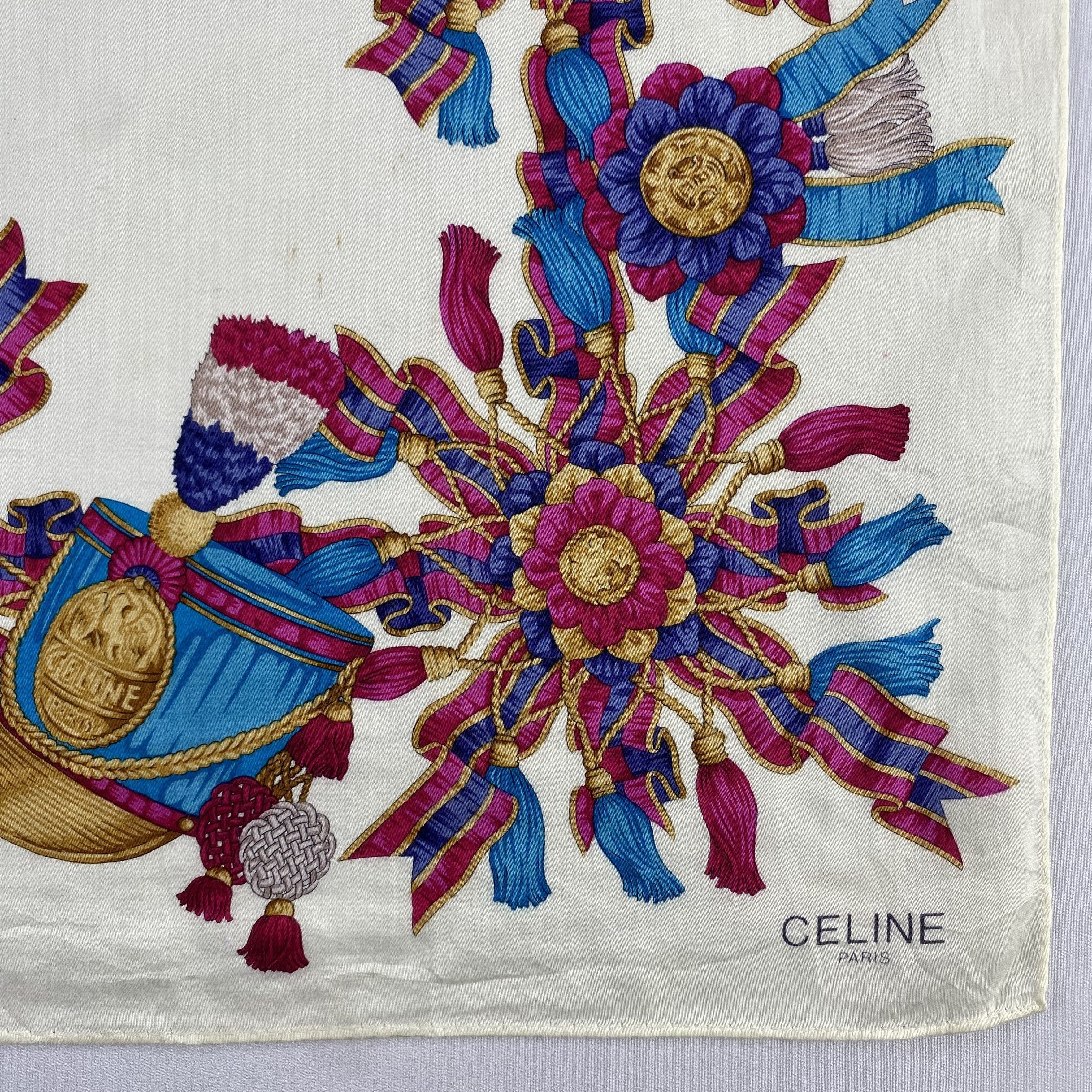 Celine × Vintage Celine Neckerchief / Bandana / Handkerchief-P849 Size ONE SIZE - 3 Thumbnail