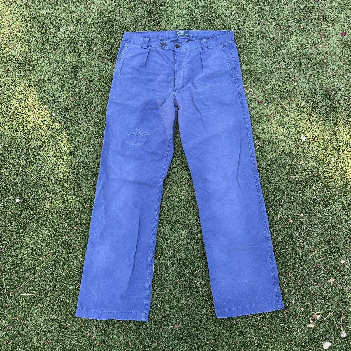 Polo Ralph Lauren Polo Ralph Lauren French Blue Work Pants Blue Label Size US 36 / EU 52 - 1 Thumbnail