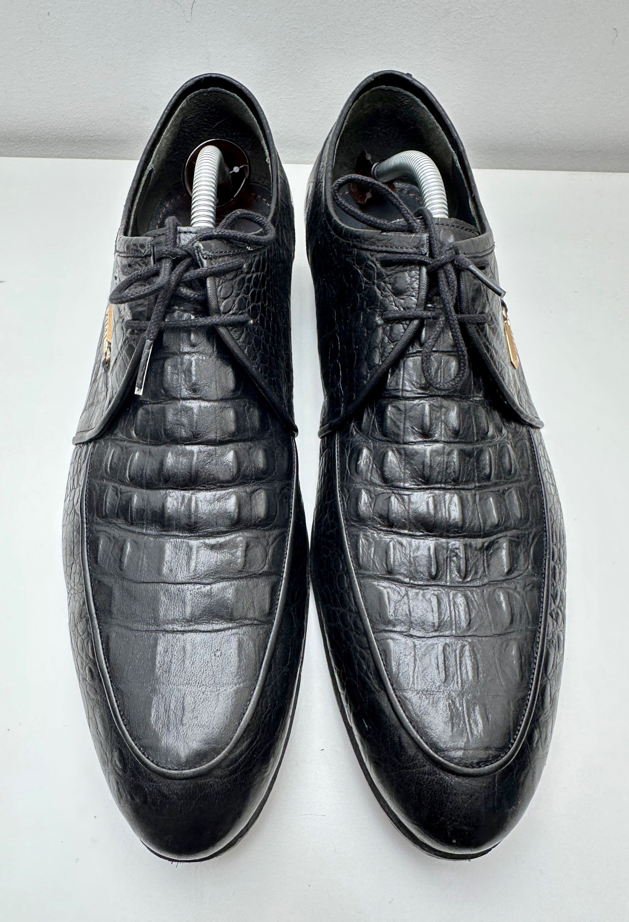 Zilli FREE TARIFF Zilli Black Dress Crocodile Leather Formal Shoes Size US 9 / EU 42 - 8 Thumbnail