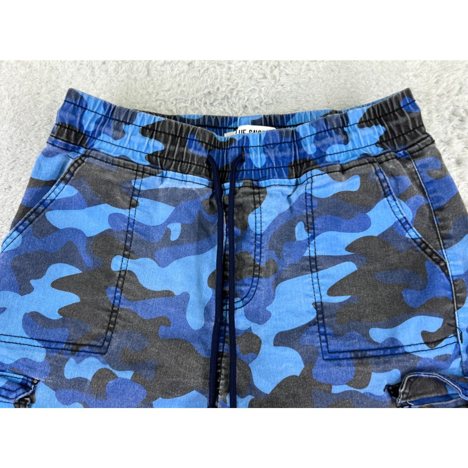 Vintage Vintage VIP Jeans Denim Cargo Pants Women Medium Blue Camouflage Tapered Stretch Size 34" / US 12 / IT 48 - 4 Thumbnail