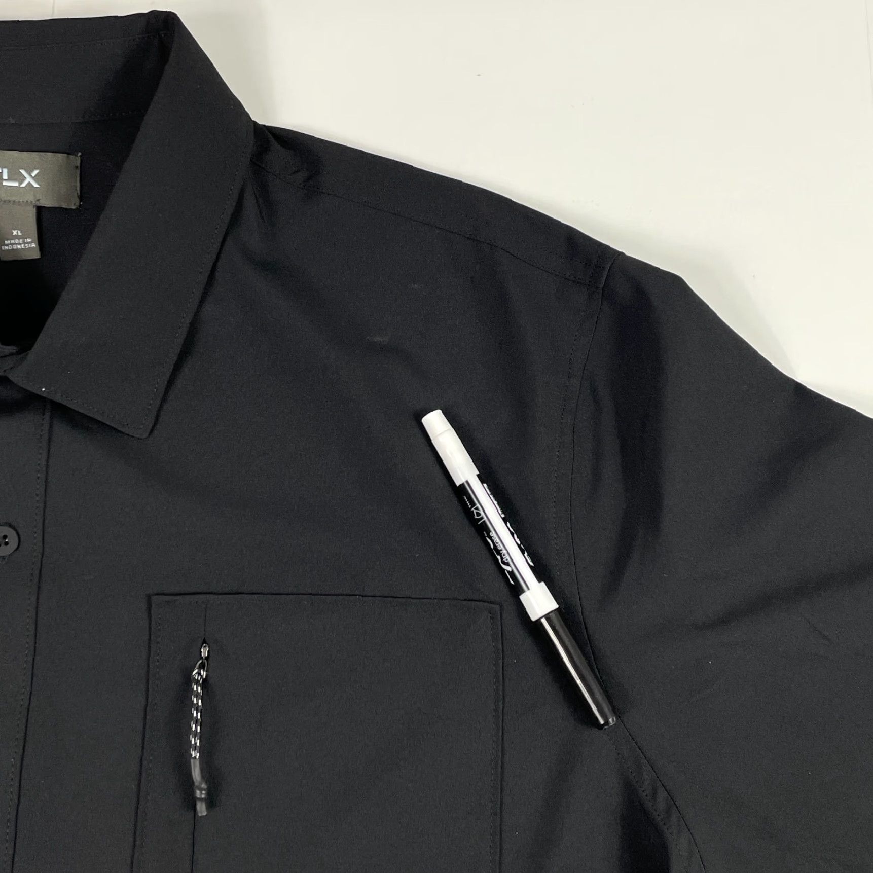 Vintage FLX Shirt Mens XL Black Long Sleeve Button-Up Fishing Stretch Technical Shirt Size US XL / EU 56 / 4 - 4 Thumbnail