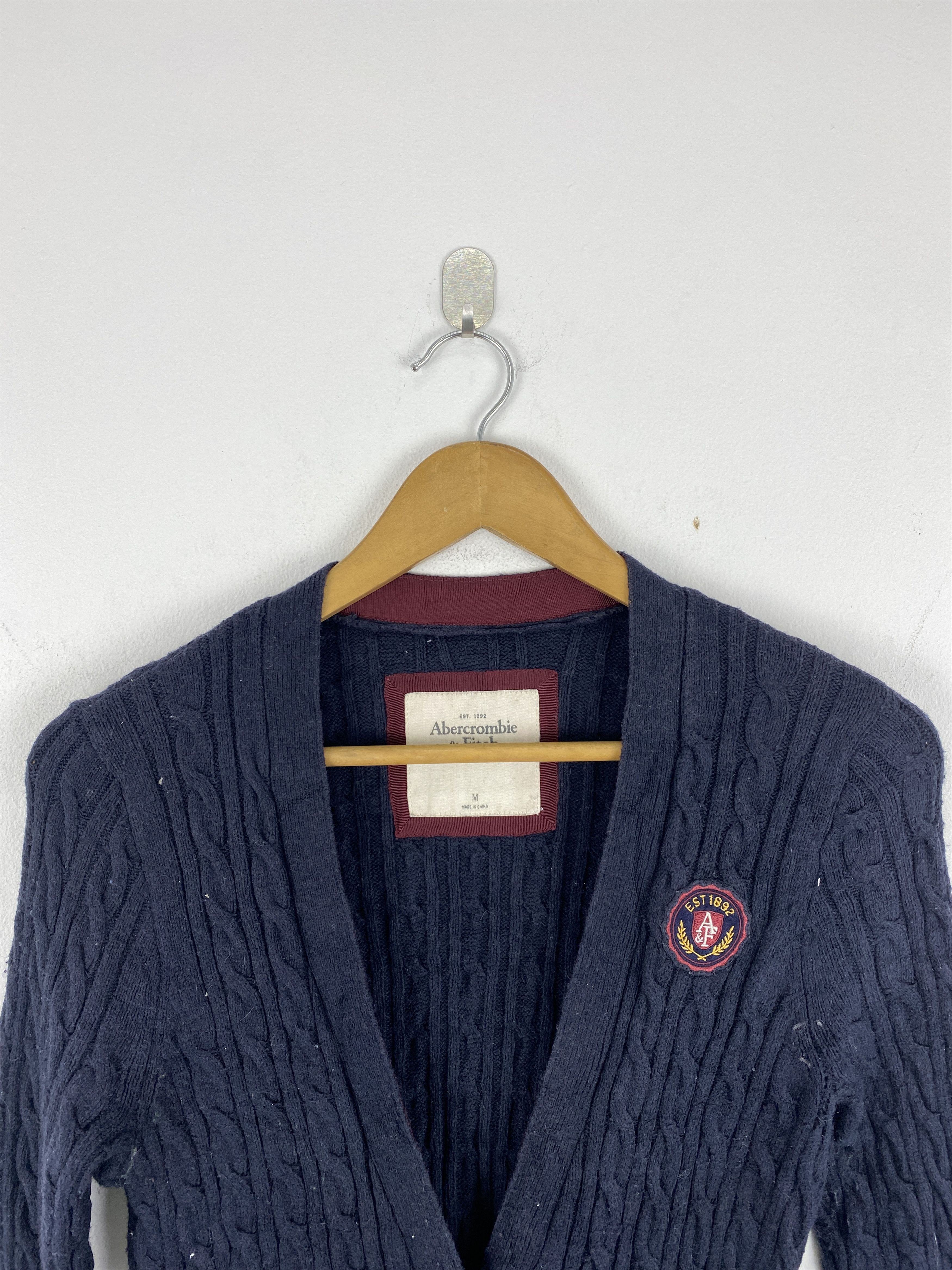 Abercrombie & Fitch × Vintage Vintage 90s Abercrombie and Fitch Knitwear Cardigan Button Size US M / EU 48-50 / 2 - 2 Thumbnail