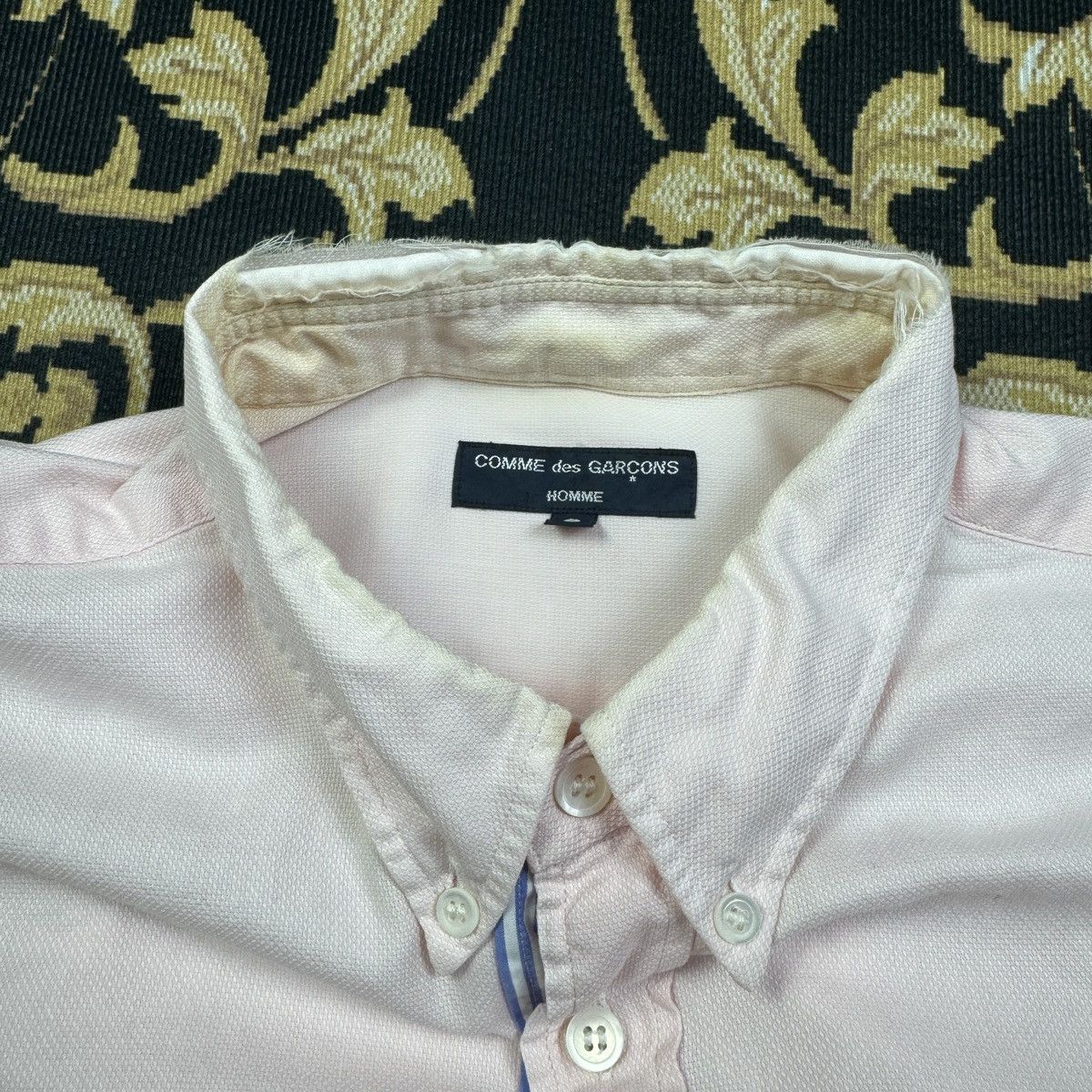 Comme des Garcons Comme des Garcons Homme Distressed Collar Shirt Size US S / EU 44-46 / 1 - 8 Thumbnail