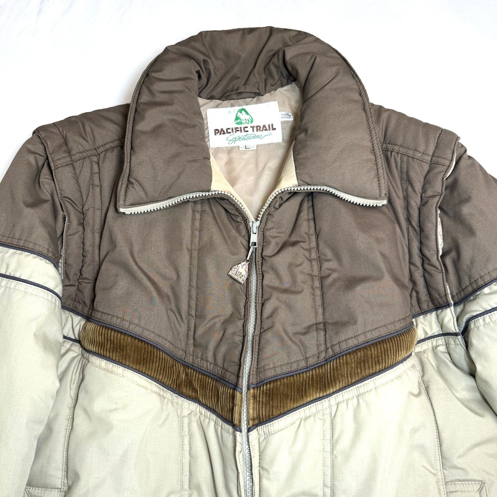 Pacific Trail VTG Pacific Trail 80s Brown Puffer L Removable Sleeves Size US L / EU 52-54 / 3 - 2 Thumbnail