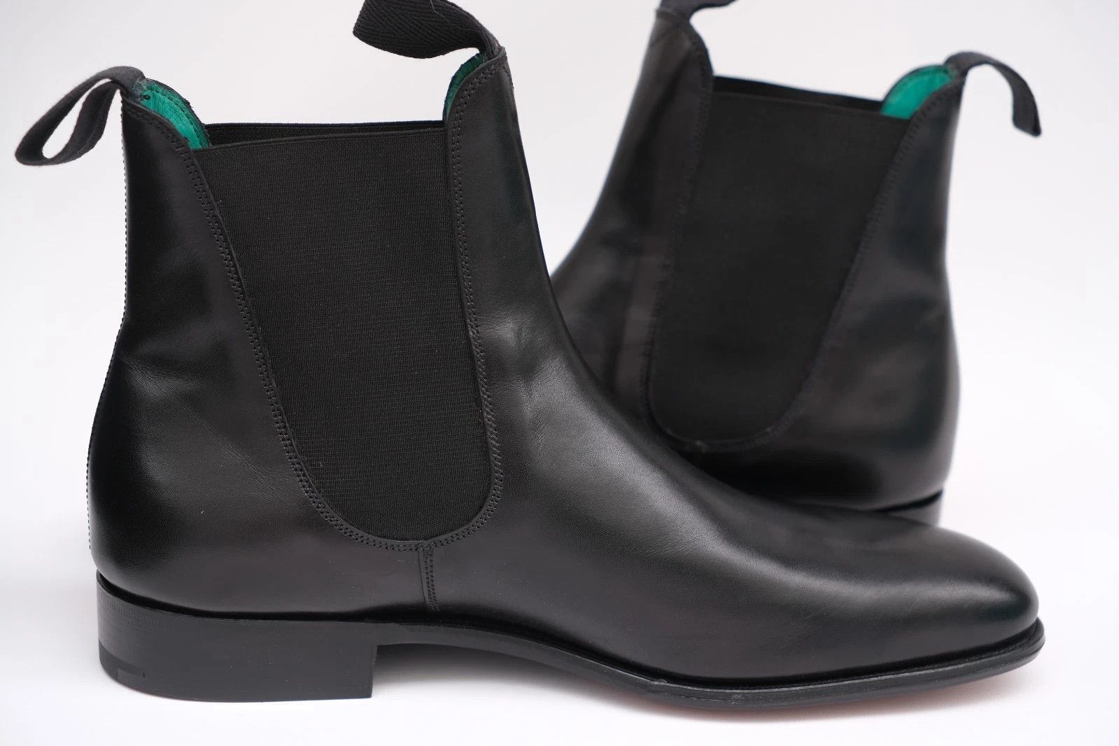 Edward Green NEW Edward Green Black Leather Chelsea Black Boots Size US 6.5 / EU 39-40 - 3 Thumbnail