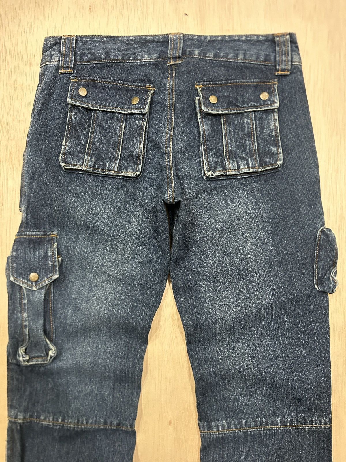 Japanese Brand Y2K Tao Japan Cargo Multi Pocket Tactical Jeans Size 30" / US 8 / IT 44 - 7 Thumbnail