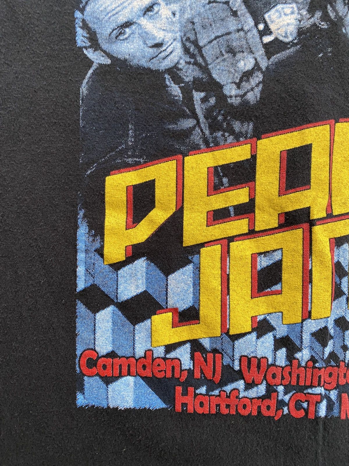 Band Tees × Vintage 2008 Pearl Jam Tour DC NJ NYC Double Sided Black Tee Shirt Size US S / EU 44-46 / 1 - 6 Thumbnail