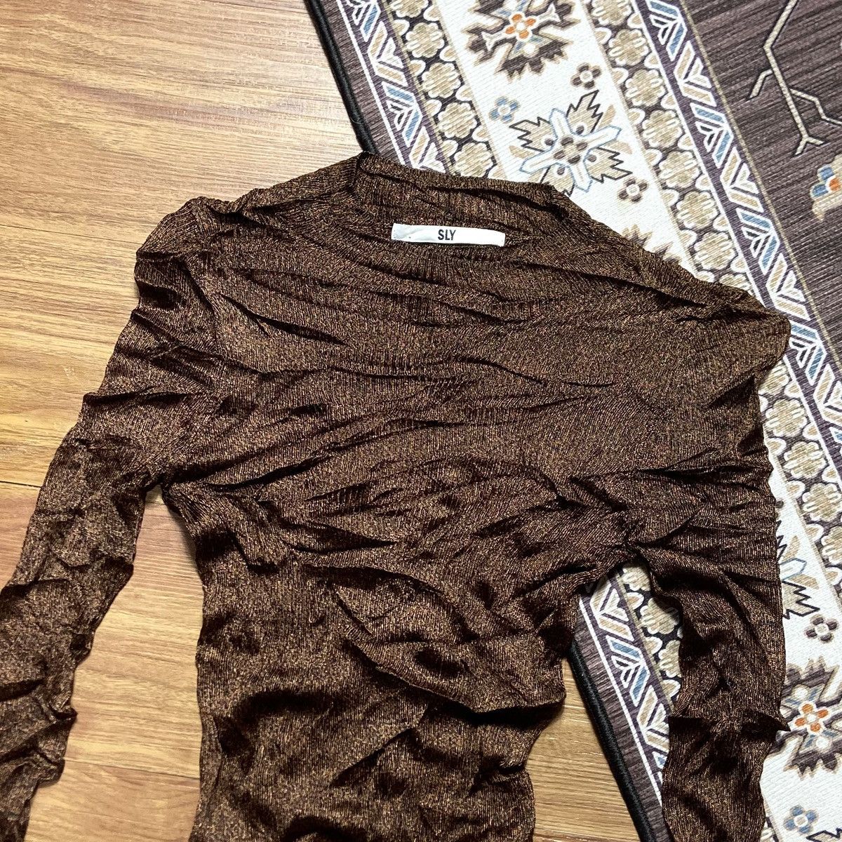 Japanese Brand × Pleats Please Issey Miyake × Sly Guild Sly Mini Dress Size S / US 4 / IT 40 - 2 Thumbnail