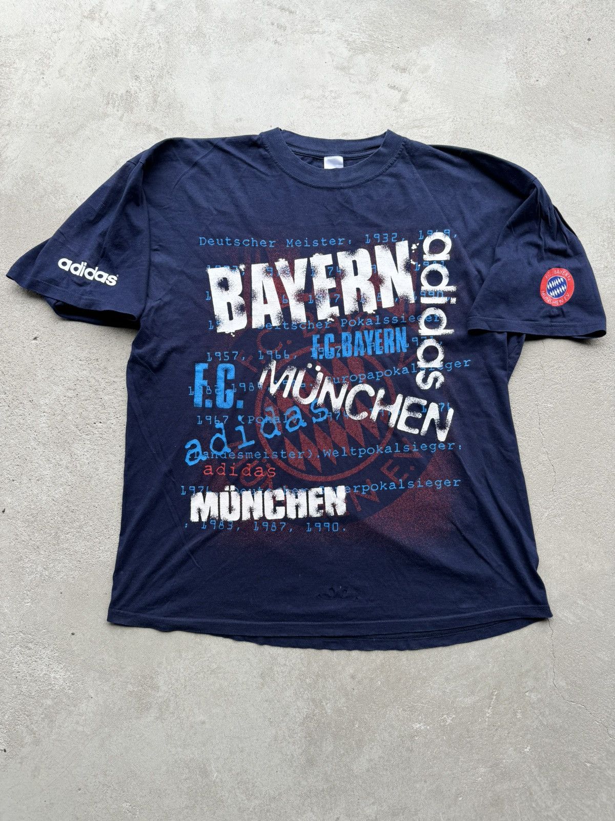 1990 FC bayern munchen adidas Tshirt