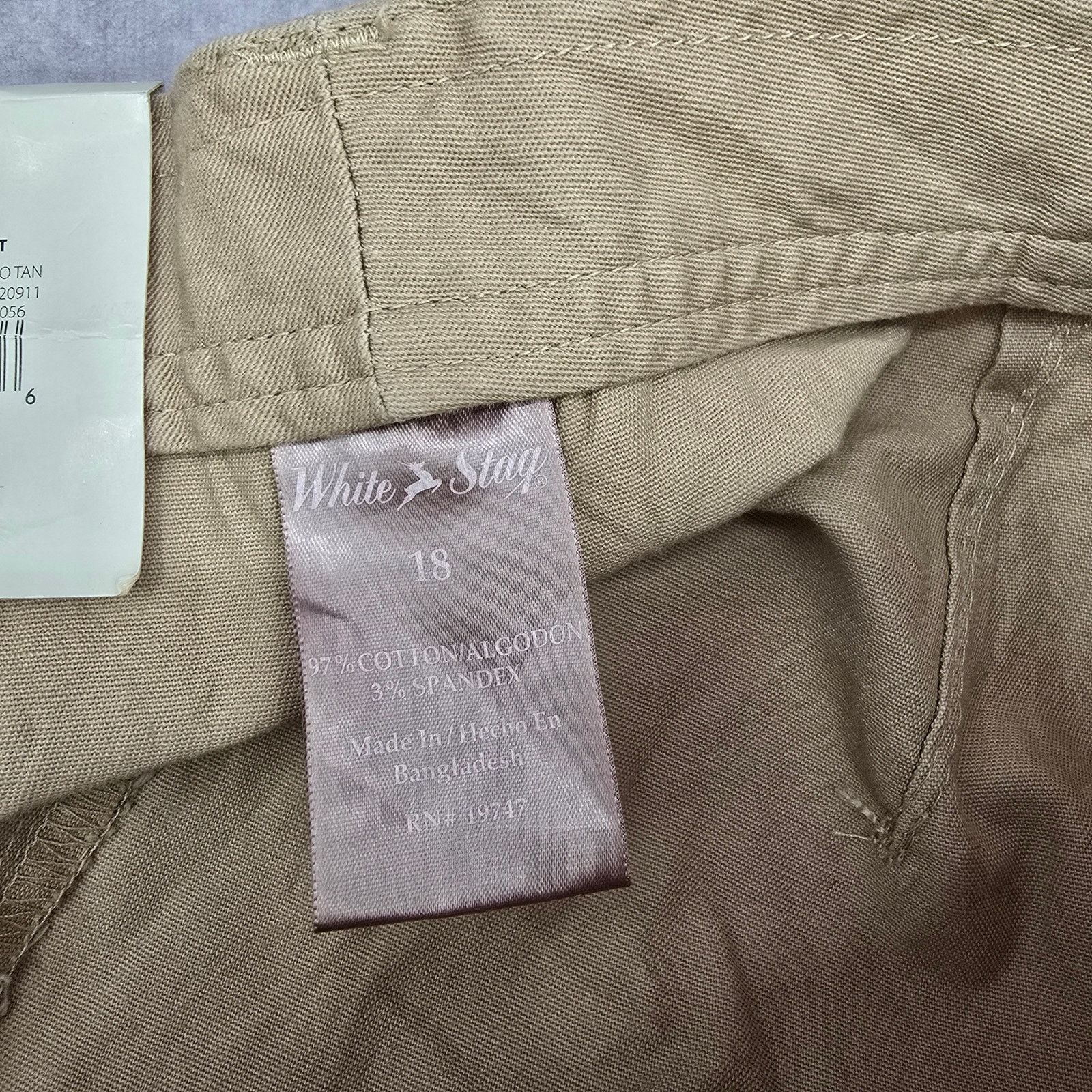 Other White Stag Tan Bermuda Flat Front Cotton Shorts Plus 18 Size 40" / US 18 - 6 Thumbnail