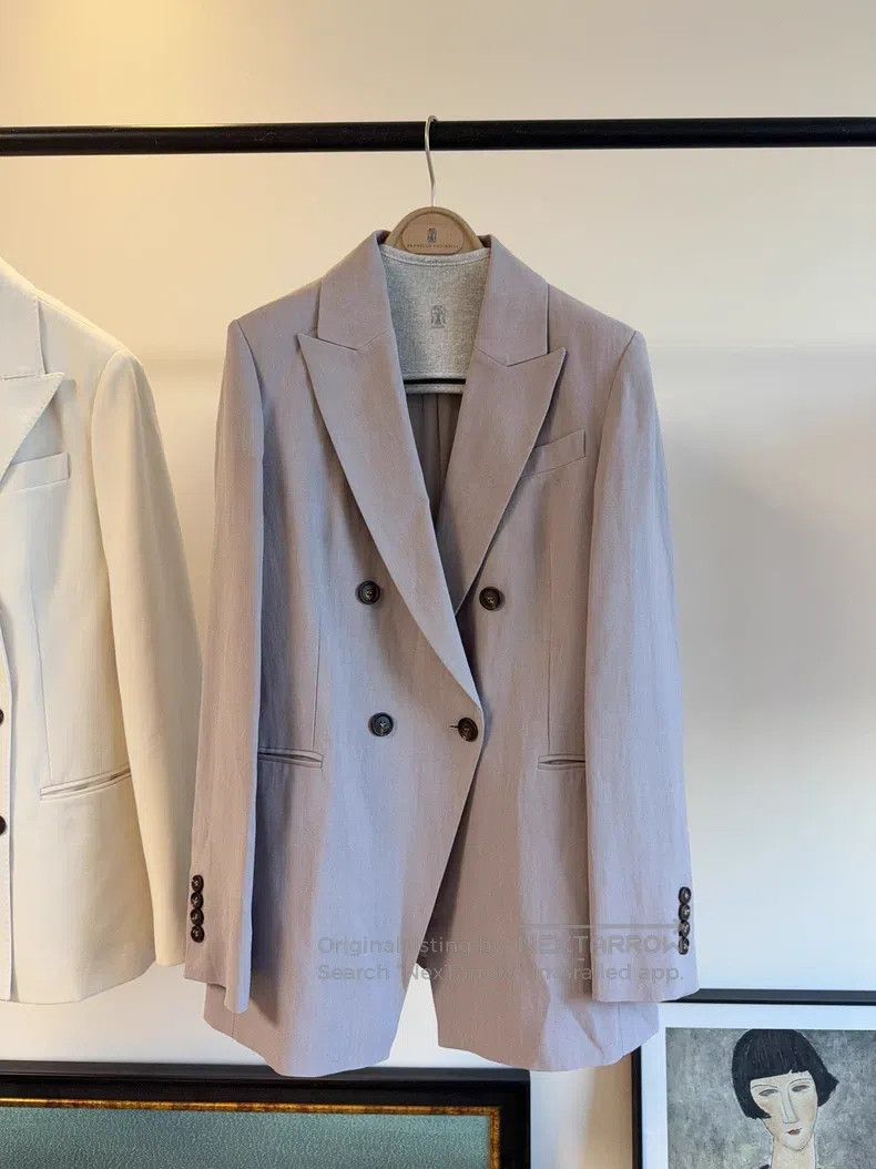 Brunello Cucinelli Brunello Cucinelli Double Breasted Suit Size S / US 4 / IT 40 - 1 Thumbnail