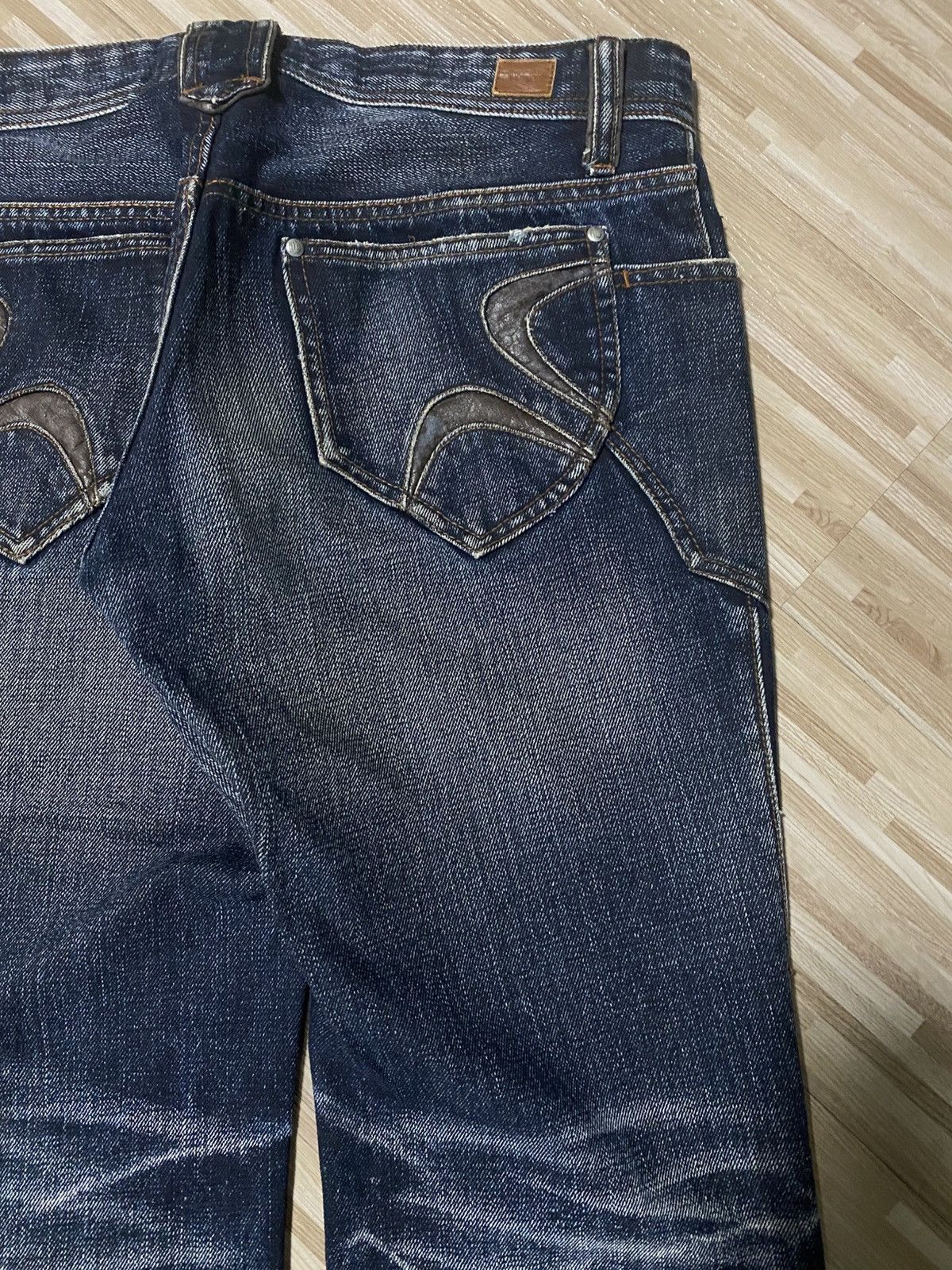 Japanese Brand 💥FLARE 90s BY N.C.F.M WASHED DISTRESS JEANS Size US 30 / EU 46 - 14 Thumbnail
