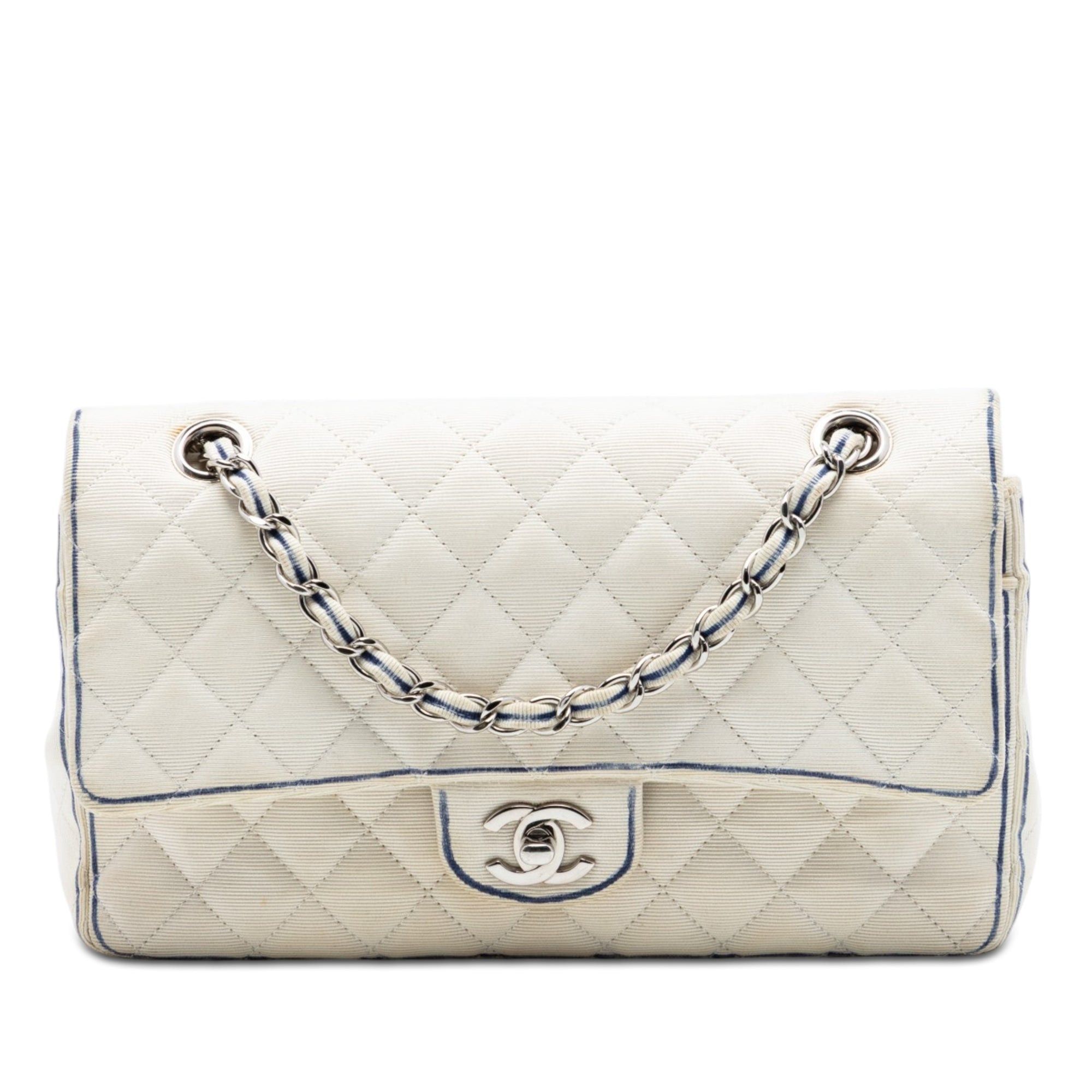 Chanel Medium Classic Printed Grosgrain Double Flap Size ONE SIZE - 1 Thumbnail