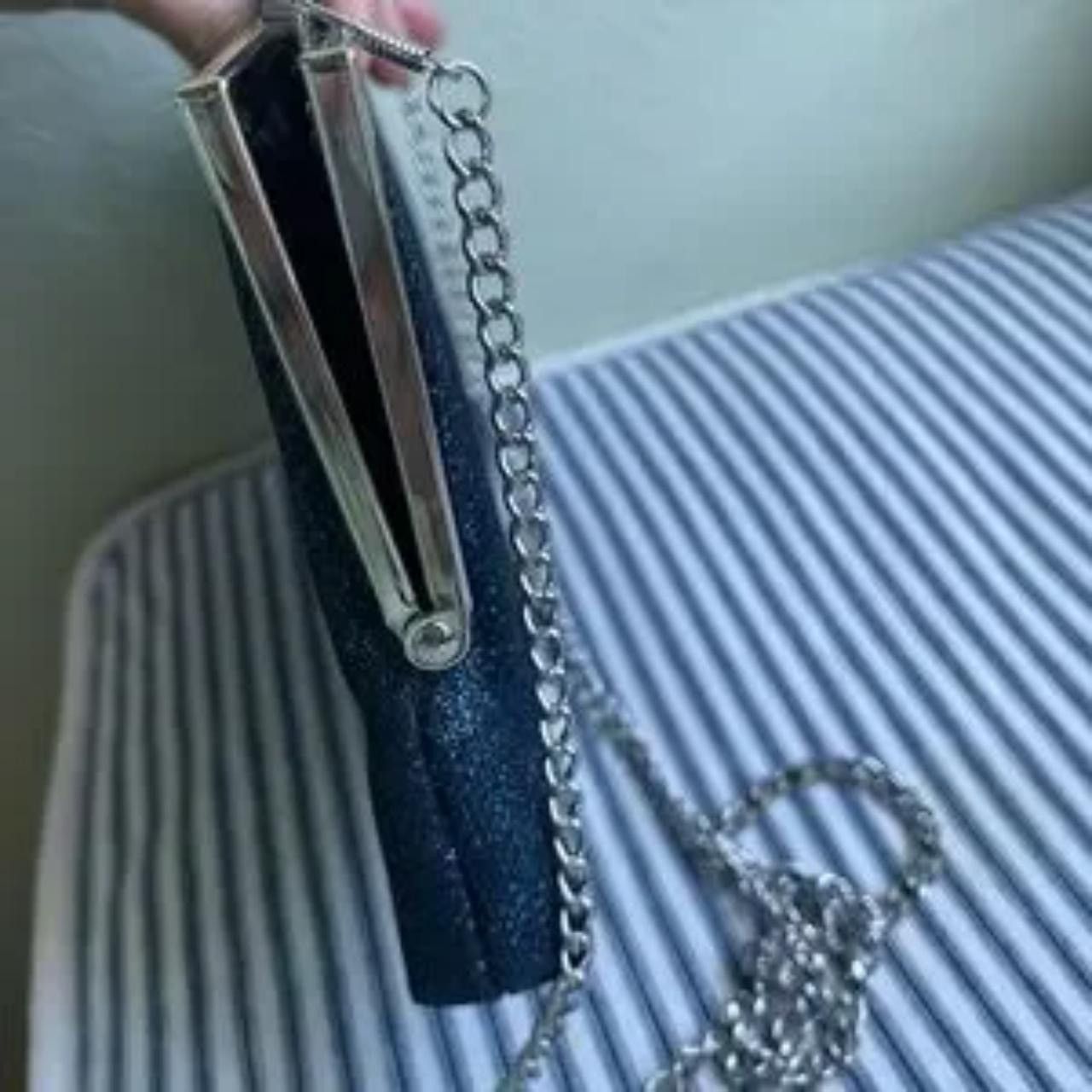 Nine West Glittered navy blue purse/clutch Size ONE SIZE - 5 Thumbnail