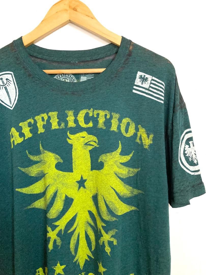 Affliction × Vintage 🔥HOT DROPS🔥VINTAGE AFFLICTION AMERICAN CUSTOM TEE Size US XXL / EU 58 / 5 - 1 Thumbnail