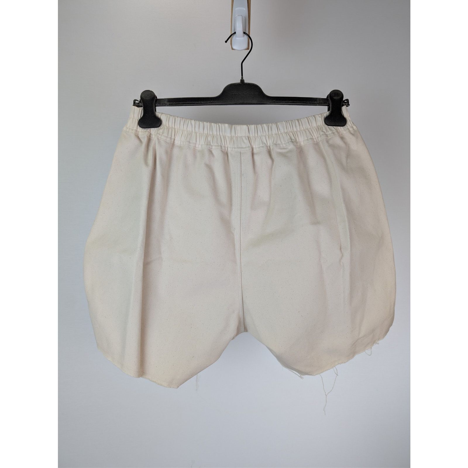 Rick Owens o1rshd1 Cotton Canvas Boxer Shorts in Beige Size US 38 / EU 54 - 10 Thumbnail