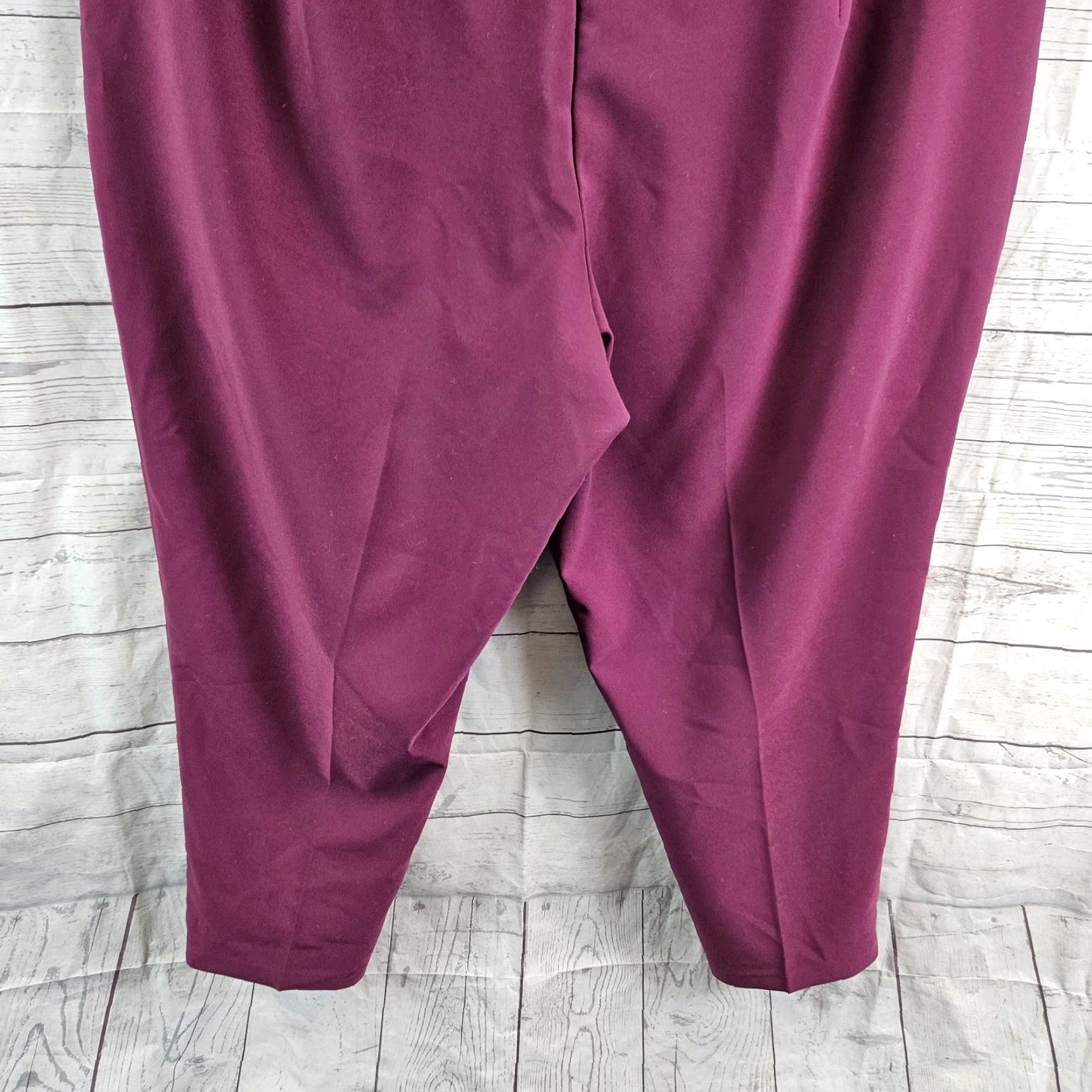 Torrid Torrid Womens Skinny Pants Sz 24 Tie Front High Waisted Purple Burgundy Size 42" / US 20 - 5 Thumbnail