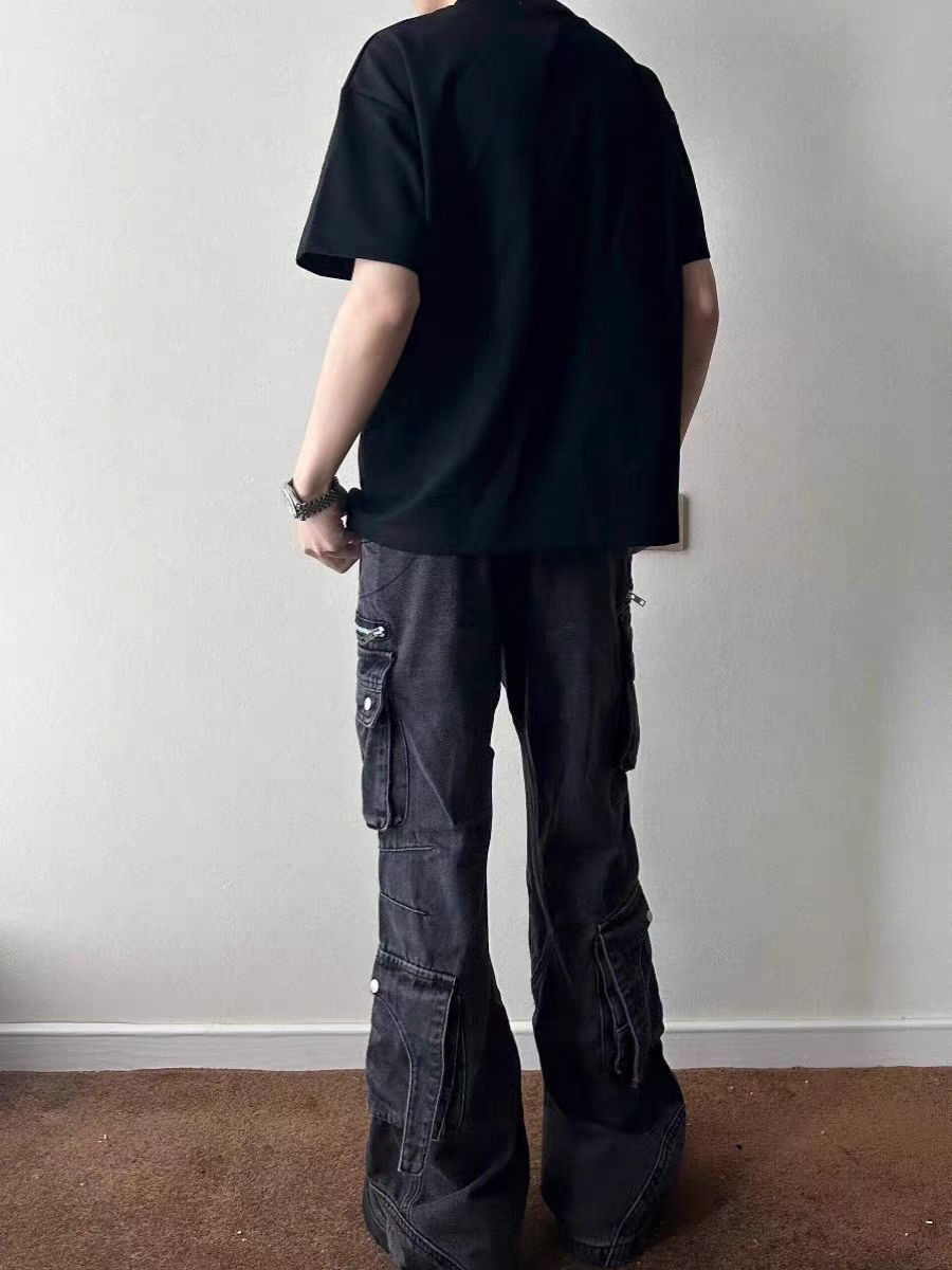 Designer × Vintage Washed vintage street hip hop workwear jeans Size US 28 / EU 44 - 3 Thumbnail