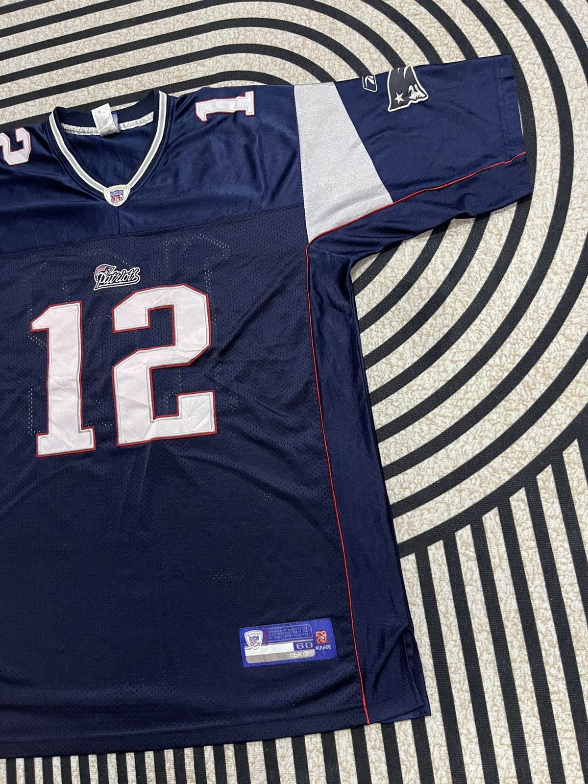 NFL × Reebok VINTAGE NFL NEW ENGLAND PATRIOTS JERSEY TOM BRADY 12 Size US XXL / EU 58 / 5 - 4 Thumbnail