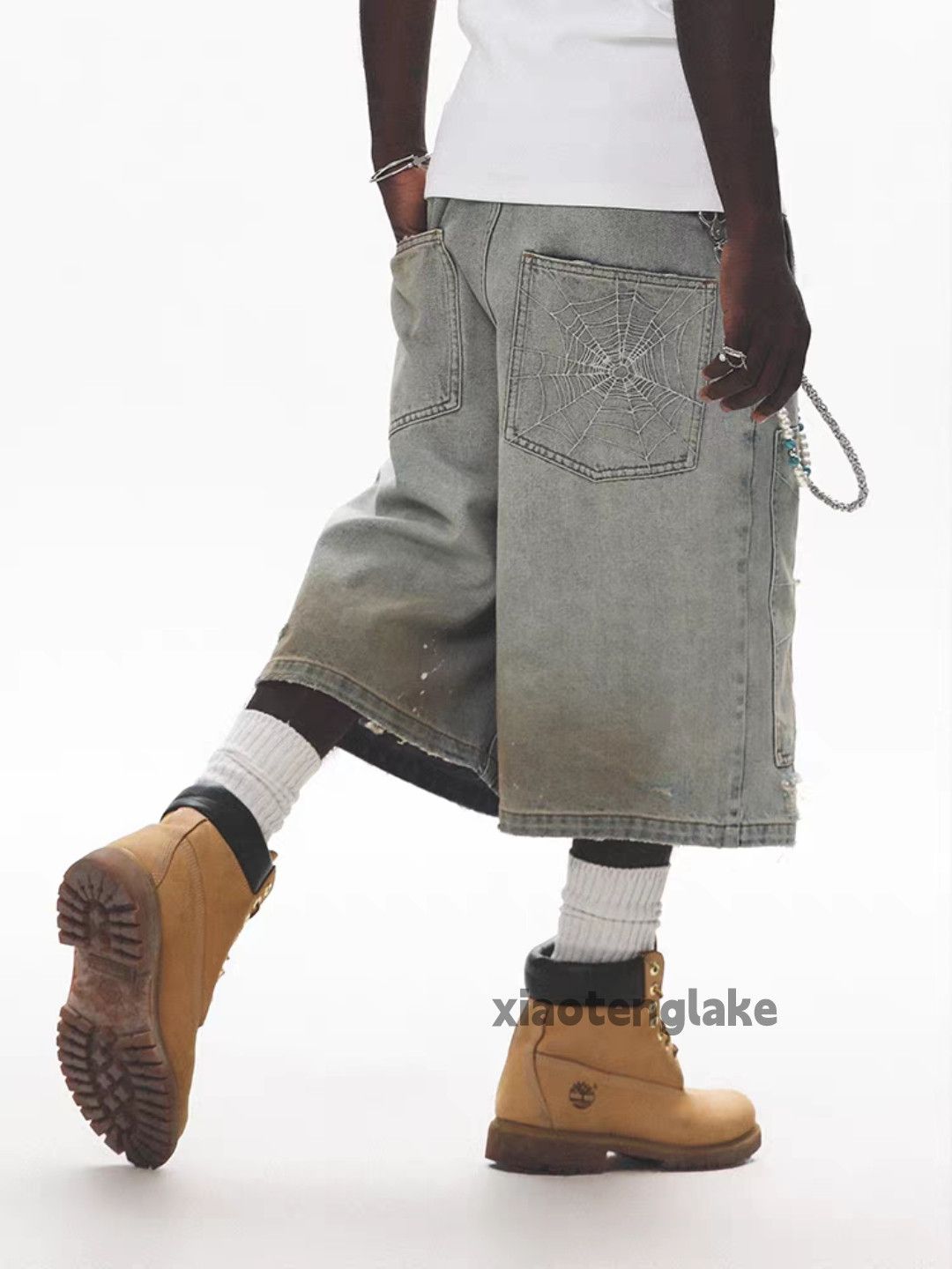 Designer Unisex outdoor utility loose baggy stain Carpenter shorts Size US 36 / EU 52 - 4 Thumbnail