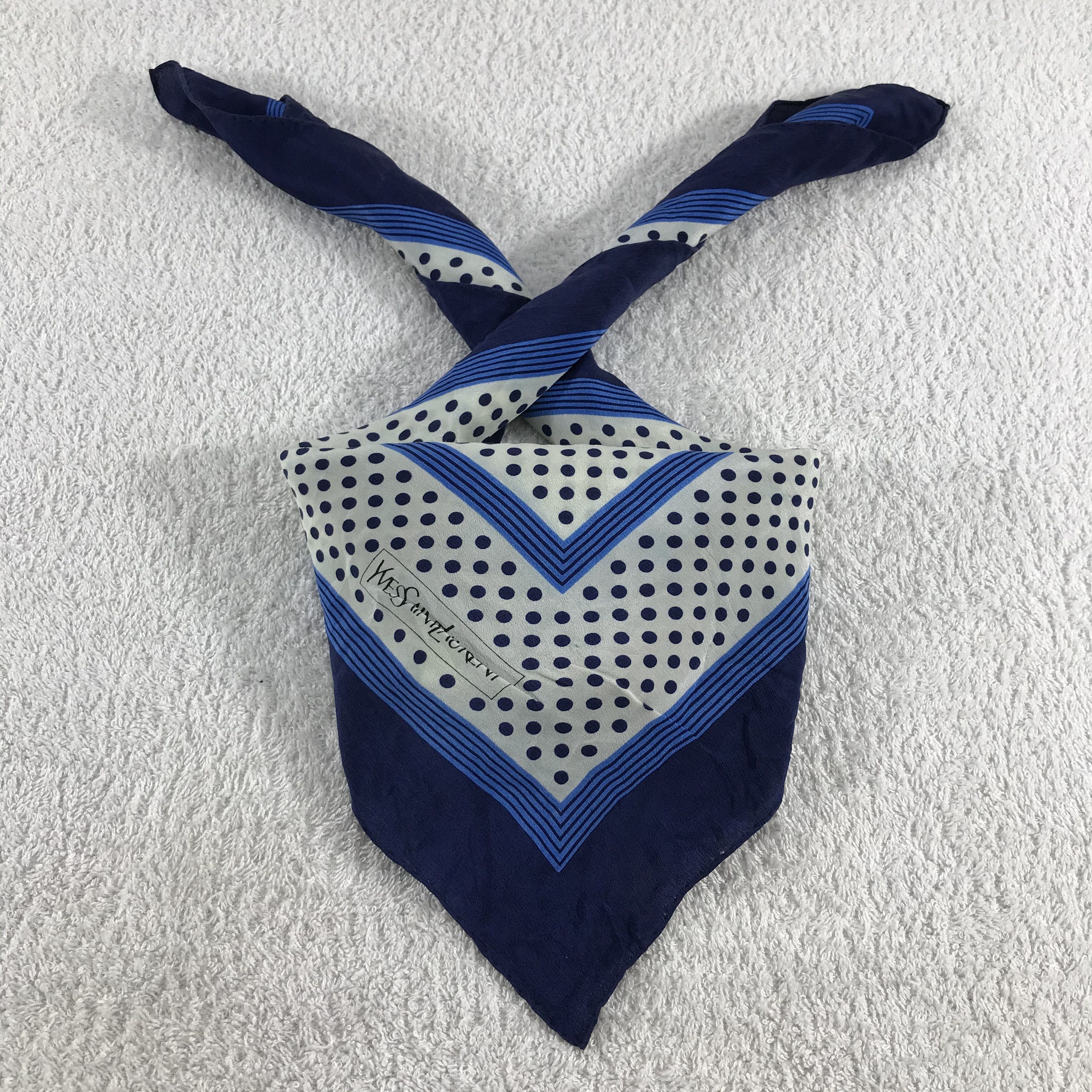 Vintage × Yves Saint Laurent Yves Saint Laurent Bandana / Handkerchief /Neckerchief -S076 Size ONE SIZE - 3 Thumbnail