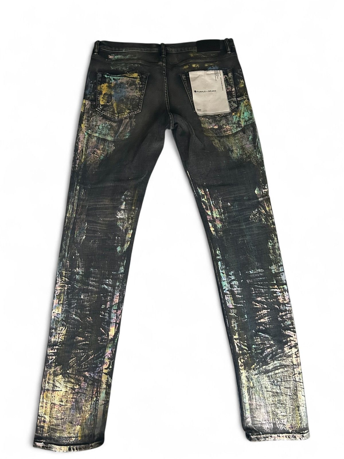 Purple Brand Purple brand iridescent paint splatter jeans Size US 34 / EU 50 - 2 Thumbnail