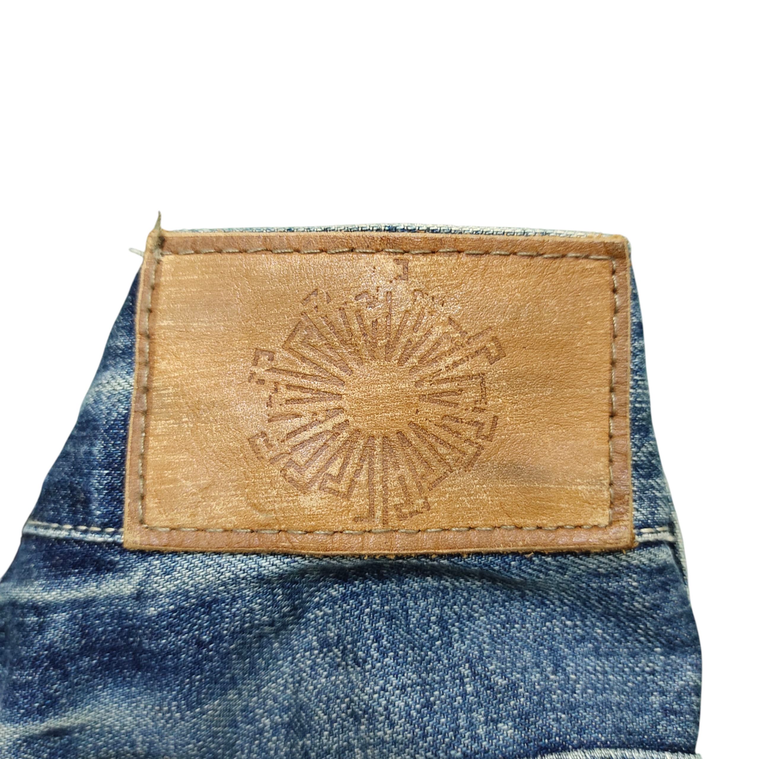 Tornado Mart Flare Jeans Tornado Mart Studded Embroider Distress Bootcut Size US 33 - 11 Thumbnail