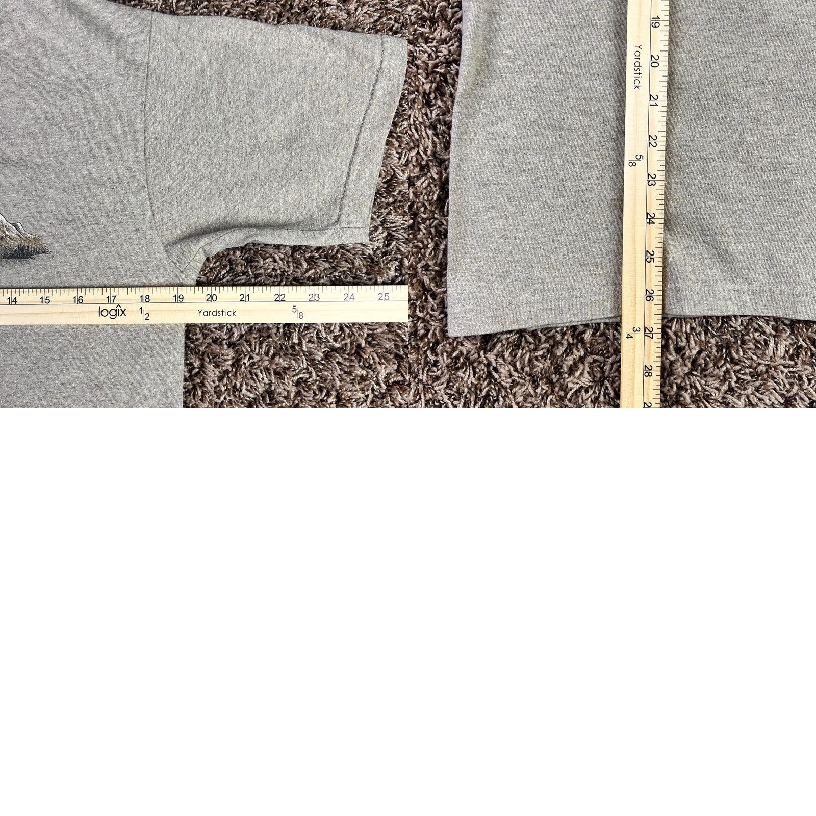 Vintage VINTAGE Lake Tahoe Graphic T-Shirt Mens Adult Medium Heathered Textured Made USA ECO Mountain 90s Vintage Graphic Tee Size US M / EU 48-50 / 2 - 8 Thumbnail