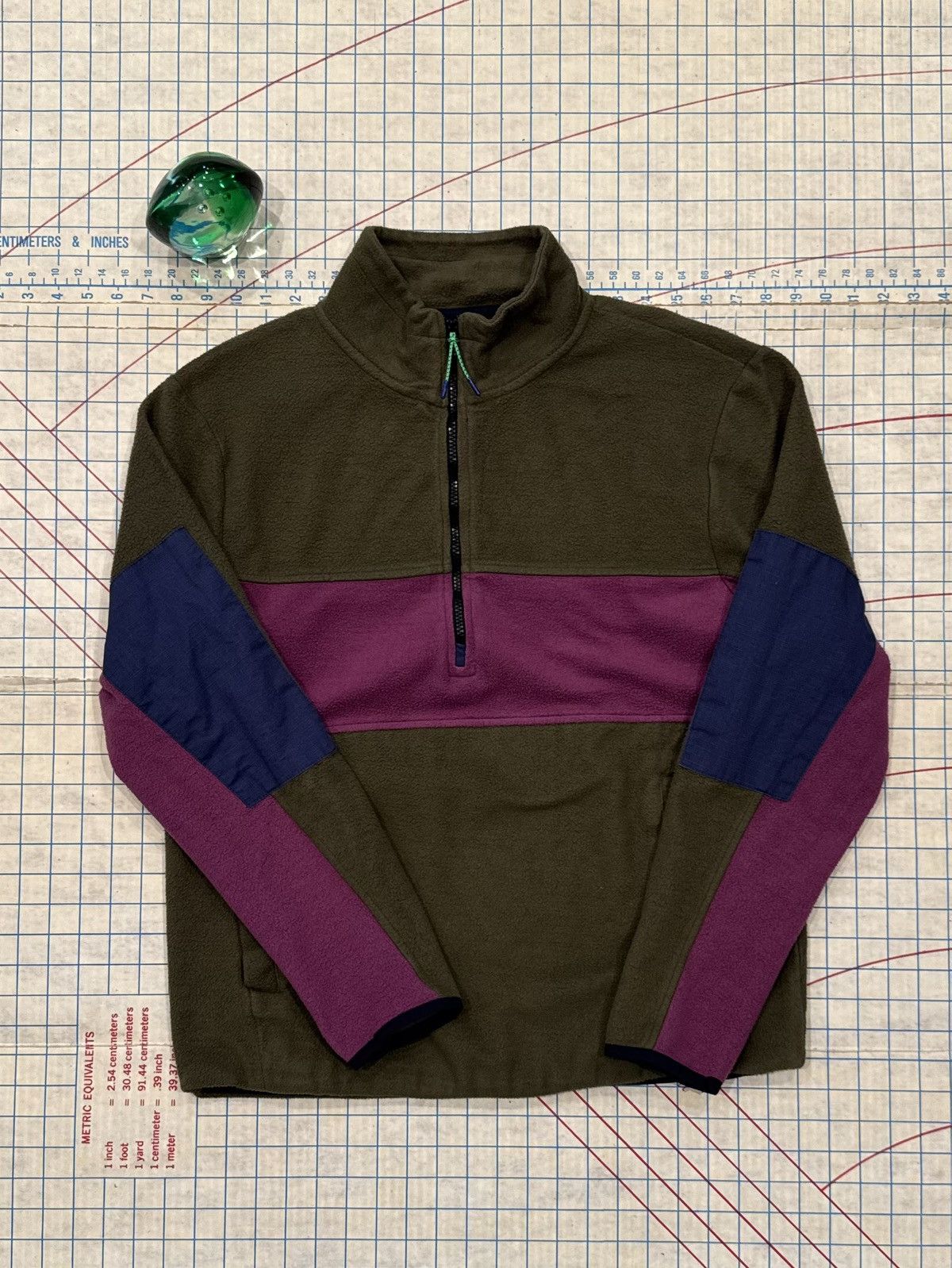 Urban Outfitters Urban Outfitters Brown 1/2 Zip Fleece Mens Size Medium Size US M / EU 48-50 / 2 - 4 Thumbnail