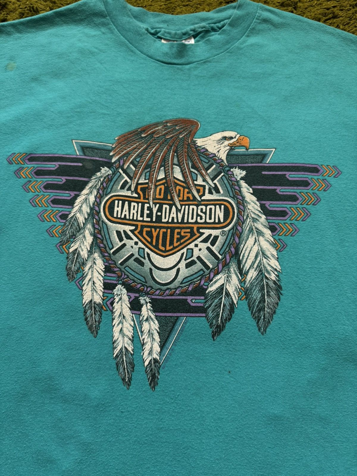 Harley Davidson Harley Davidson 1992 vintage biker t-shirt Size US L / EU 52-54 / 3 - 5 Thumbnail