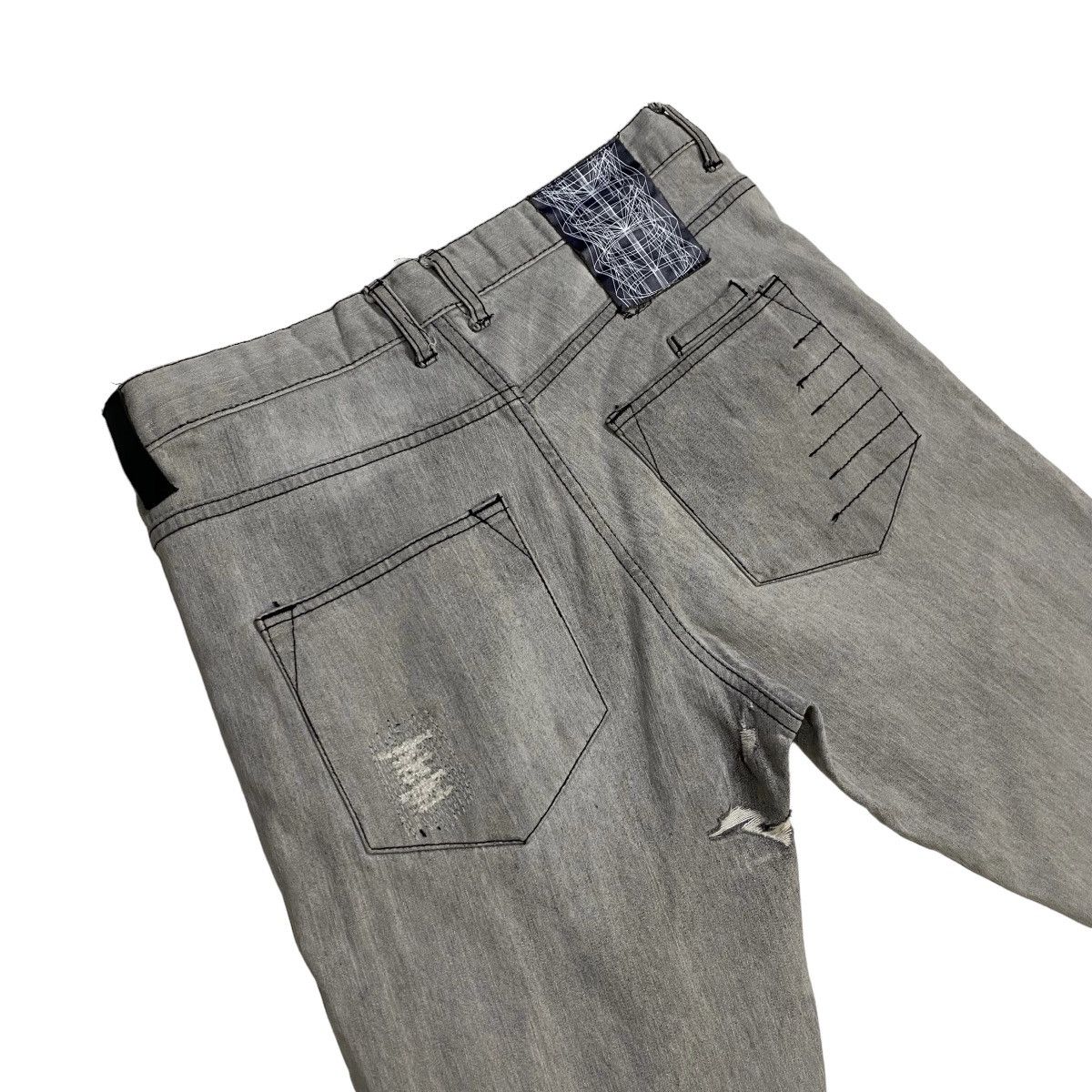 Japanese Brand Distressed Patchwork JPPEG stretcable denim Size US 33 - 7 Thumbnail