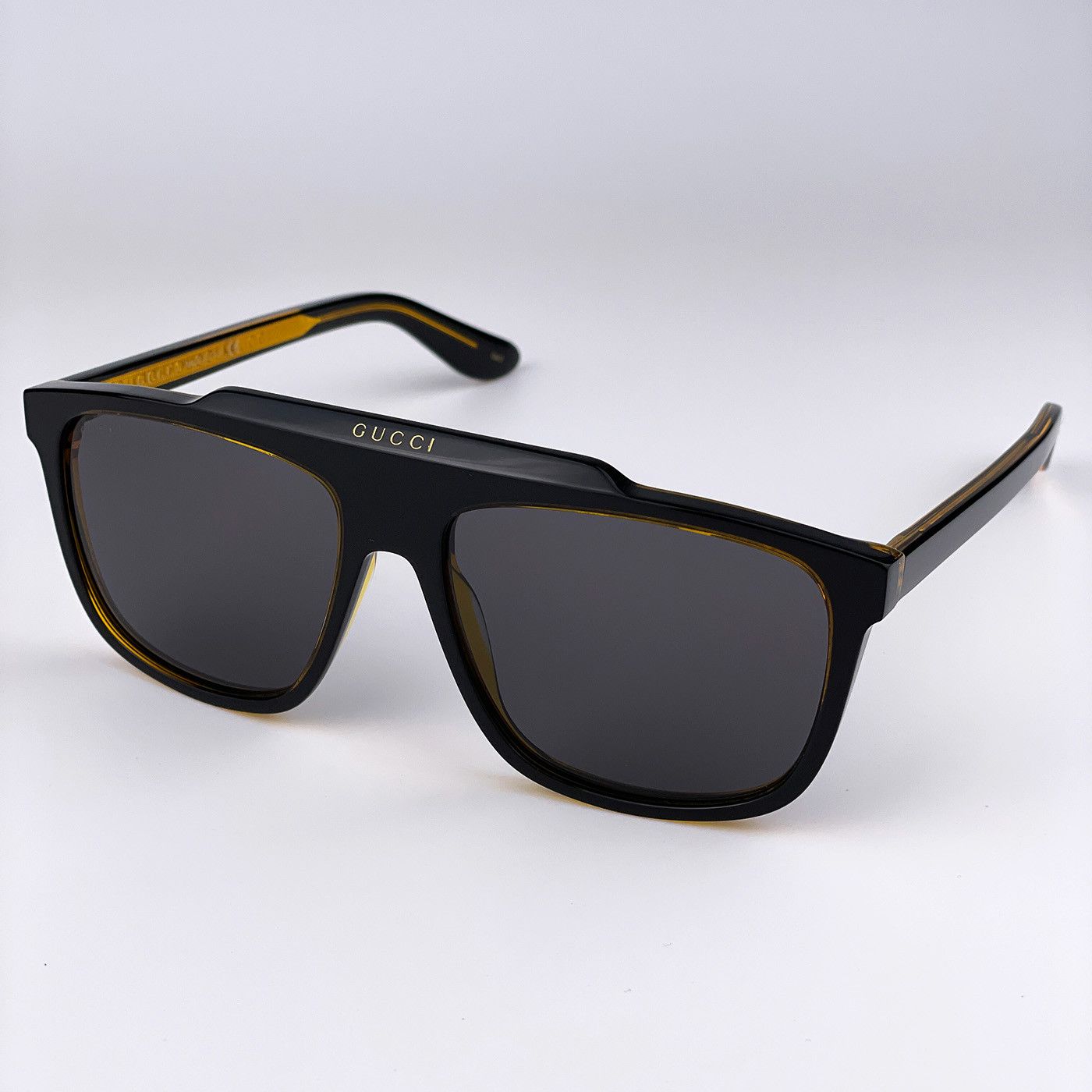 Gucci NEW GUCCI GG1039S 001 Aviator Plastic Unisex Sunglasses Size ONE SIZE - 3 Thumbnail